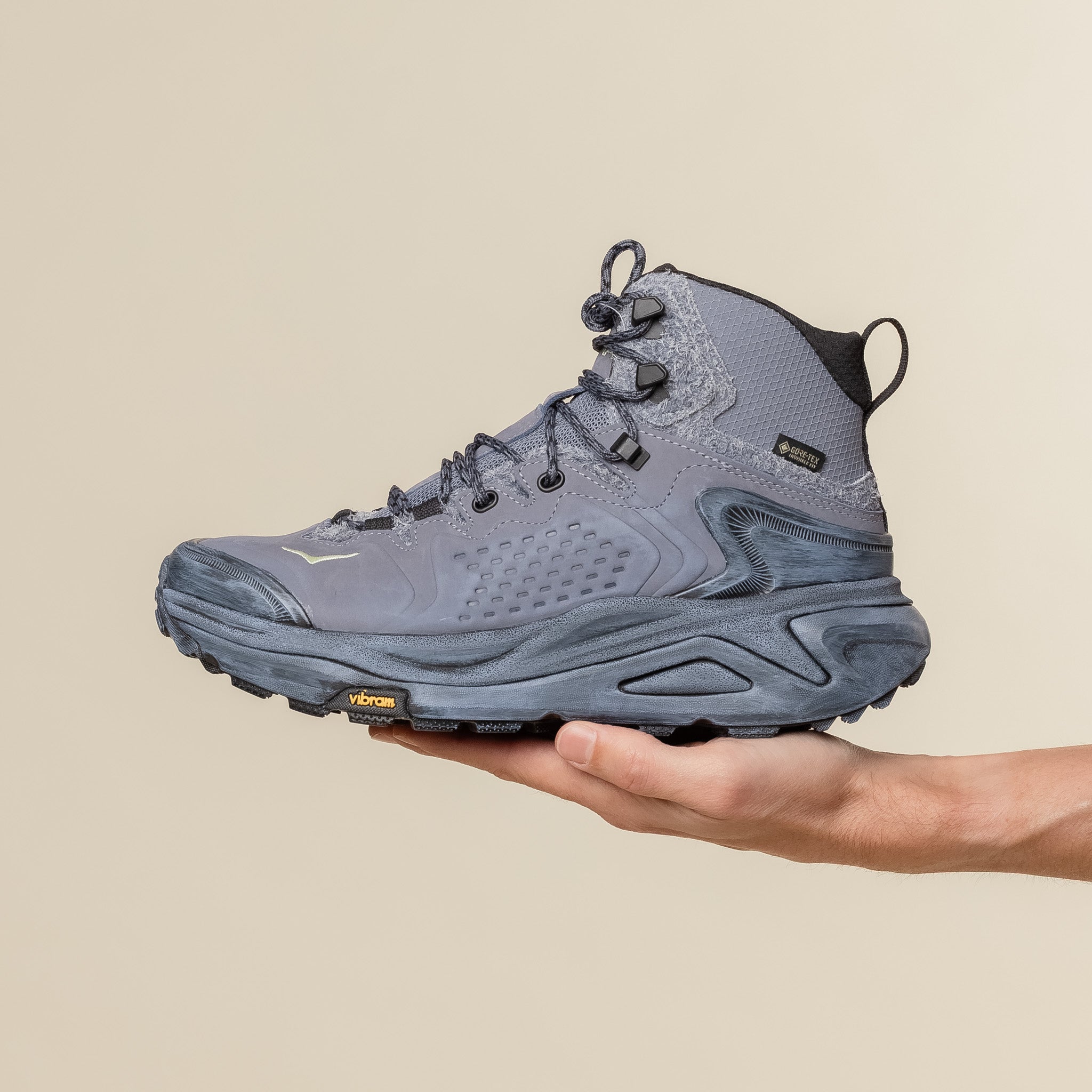 HOKA - Kaha 3 GORE-TEX Hiking Boots - Grey Skies / Lilac Hydrangea