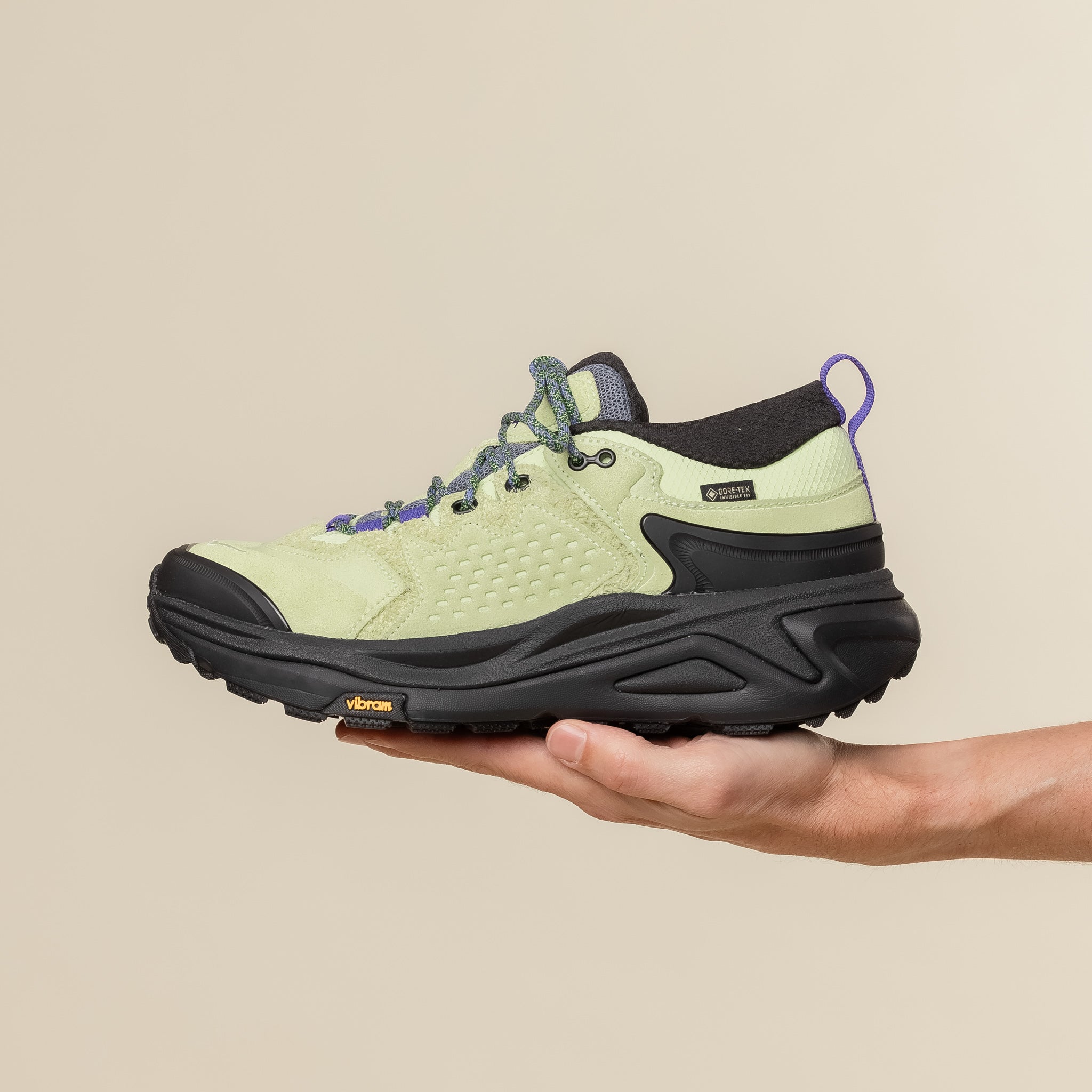 HOKA - Kaha 3 GORE-TEX Low Hiking Boots - Honeydew / Black