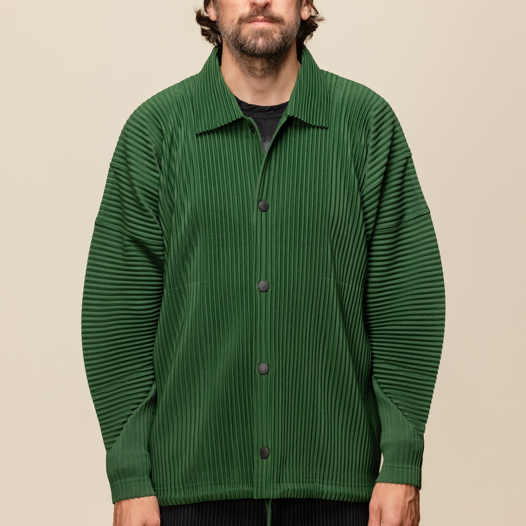 Homme Plissé Issey Miyake - Coach Jacket - Seaweed Green