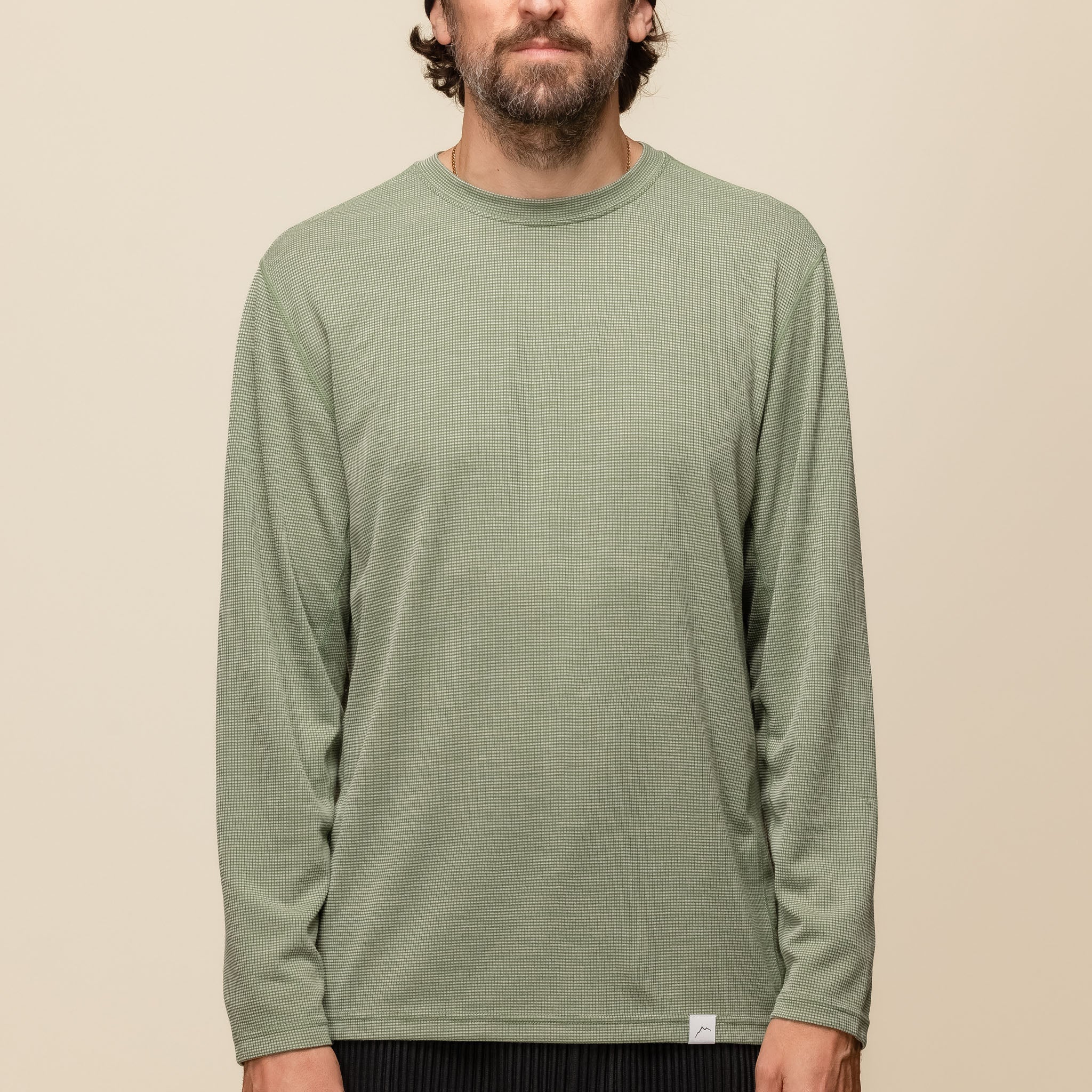 CAYL "Climb As You Love" - Merino Wool Mix Long Sleeve T-Shirt - Green