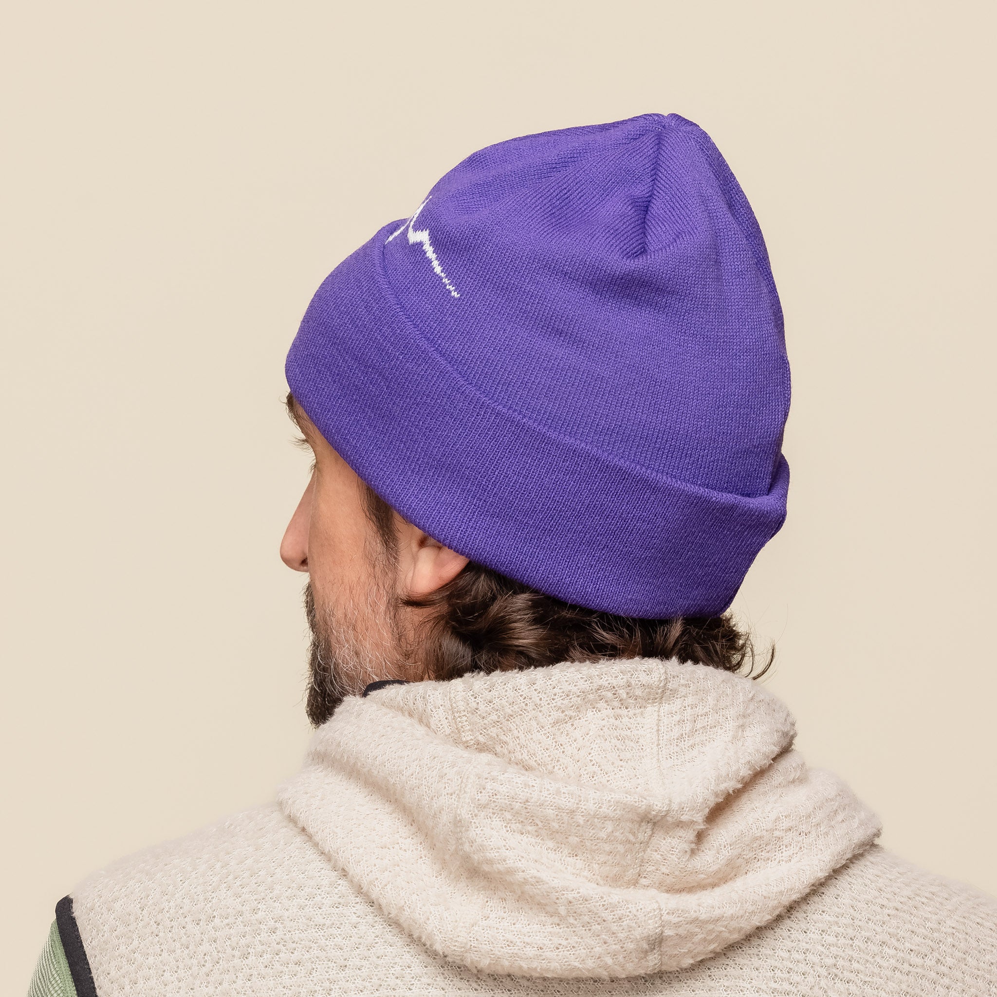 CAYL "Climb As You Love" - Acrylic Logo Beanie Long - Violet