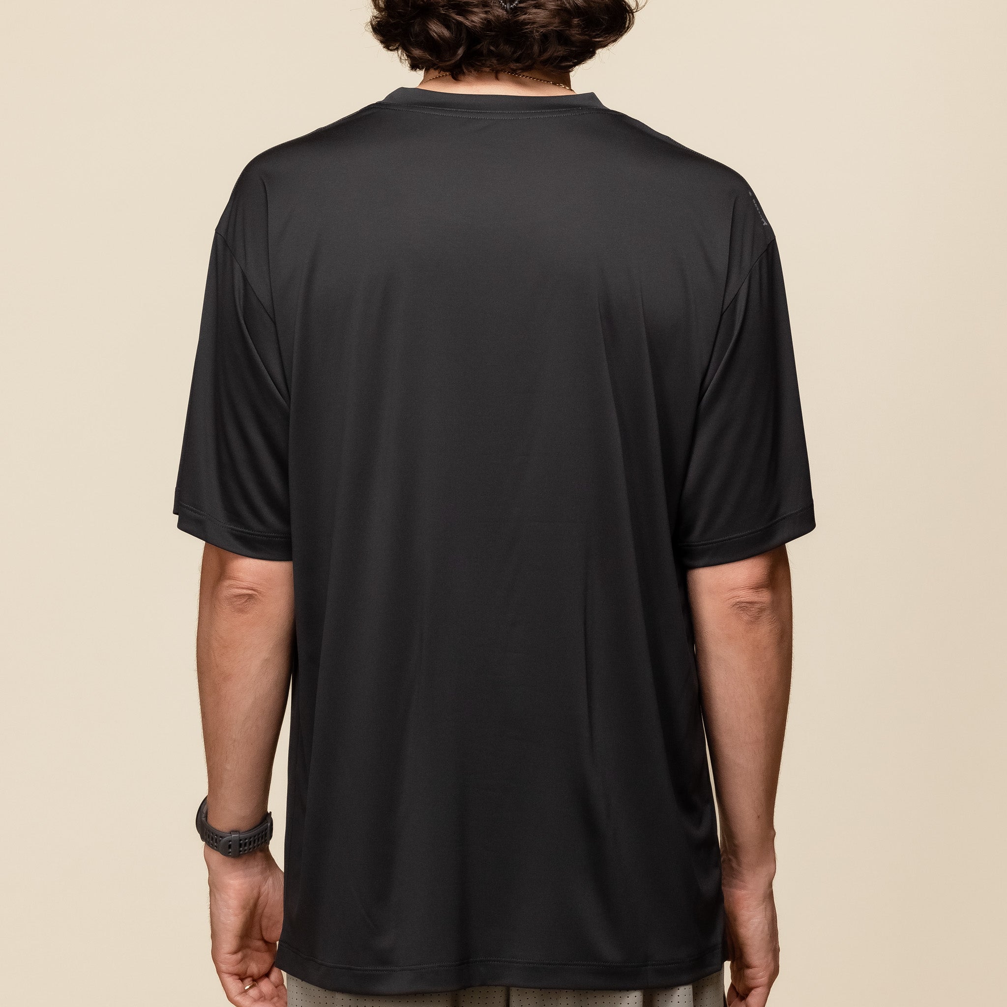 5086-BK-OV Satisfy Running - AuraLite™ T-Shirt - Black "satisfy running t-shirt"