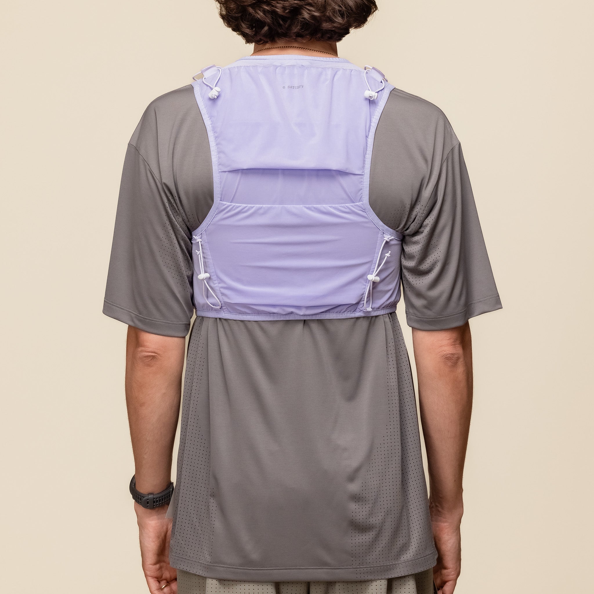 5182-ML atisfy Running - Justice™ Cordura® 5L Hydration Vest - Mineral Lilac "satisfy running vest"