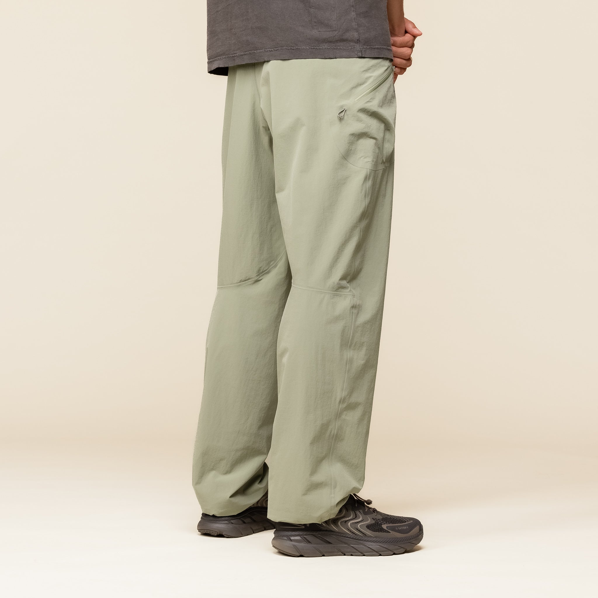 5245-OG-CO Satisfy Running - PeaceShell™ Climbing Pants - Oil Green "satisfy running stockists"