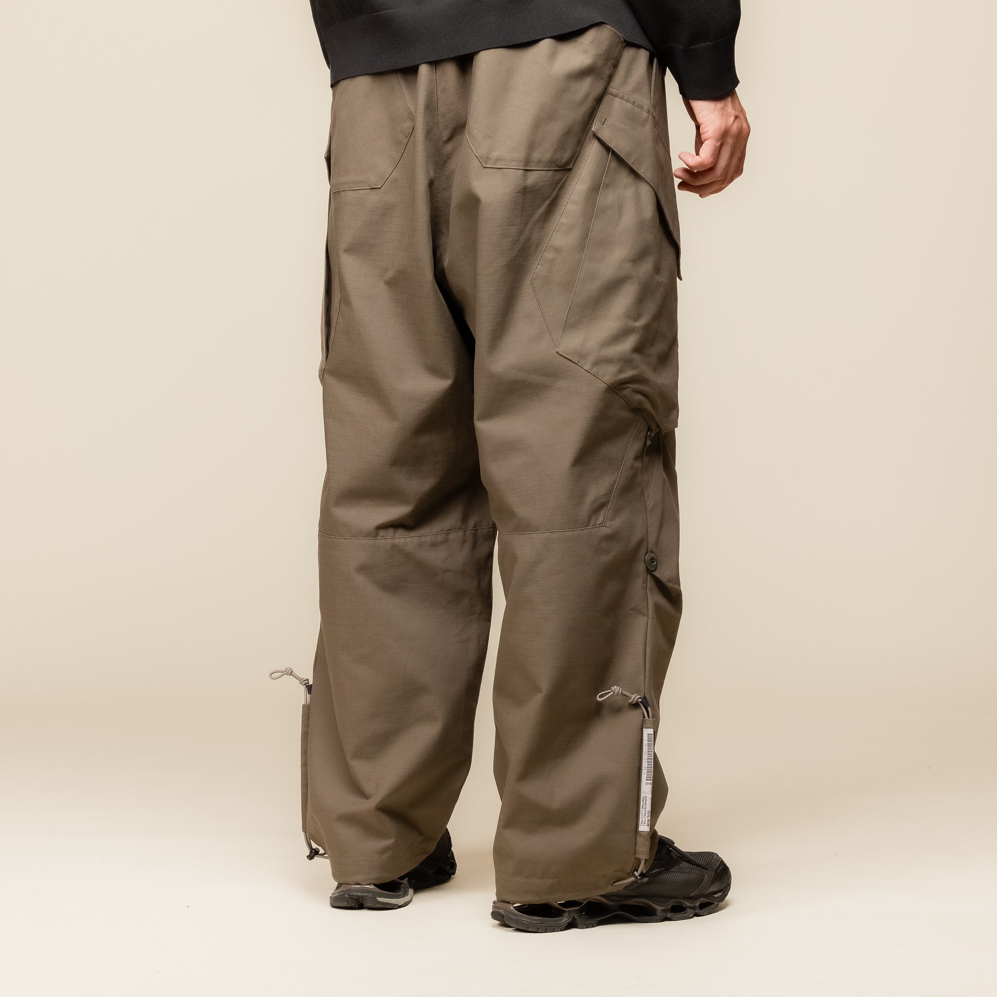 Poliquant - Changing Length Cargo Wide Pants - Khaki