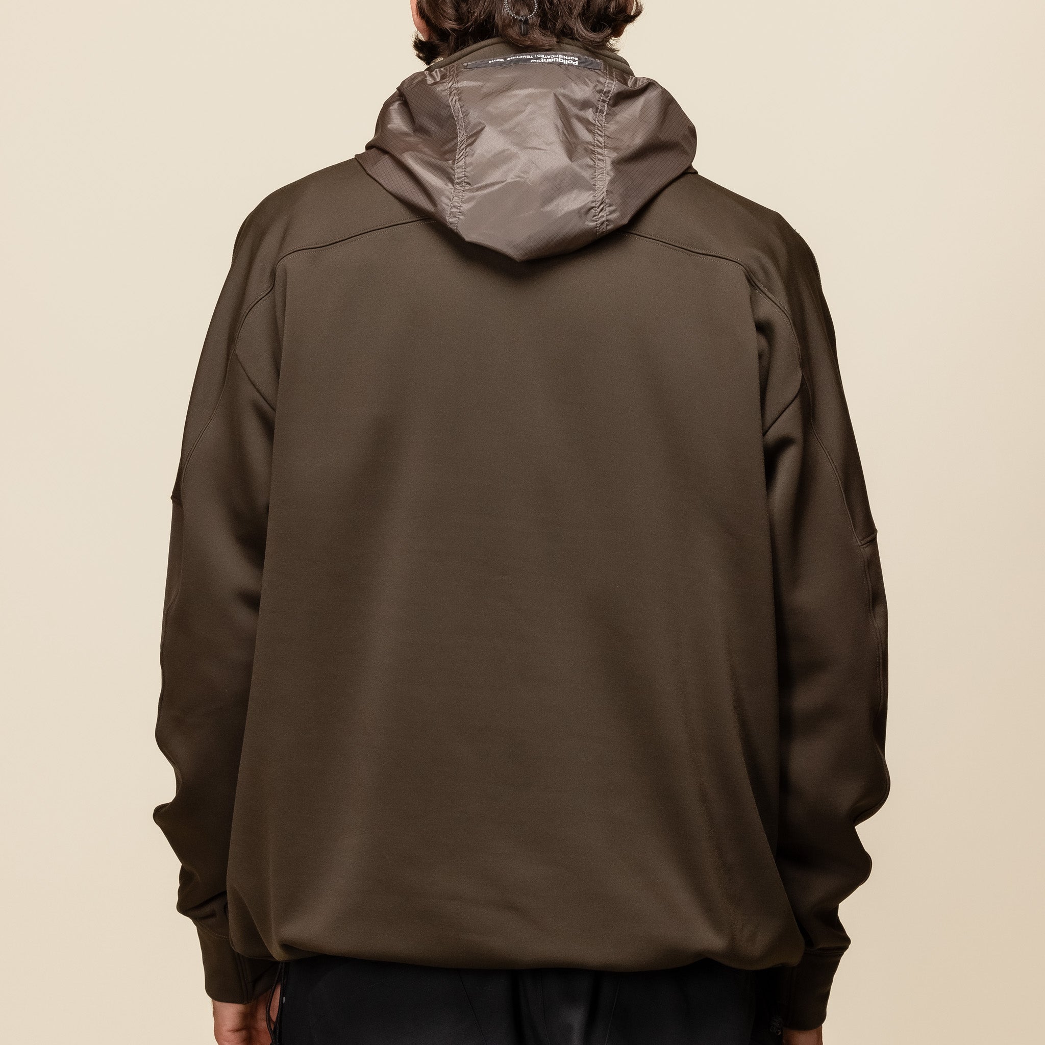 Poliquant - Fleece Hooded Pullover - Olive