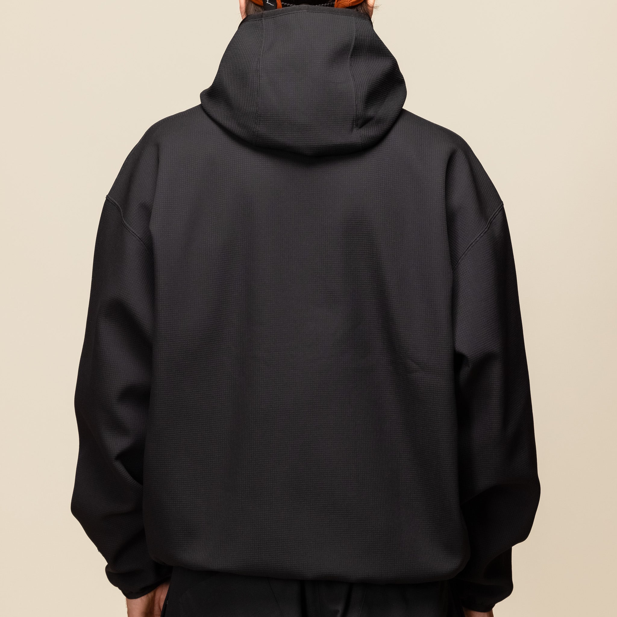 Poliquant - Fleece Zip Up Parka Jacket - Black