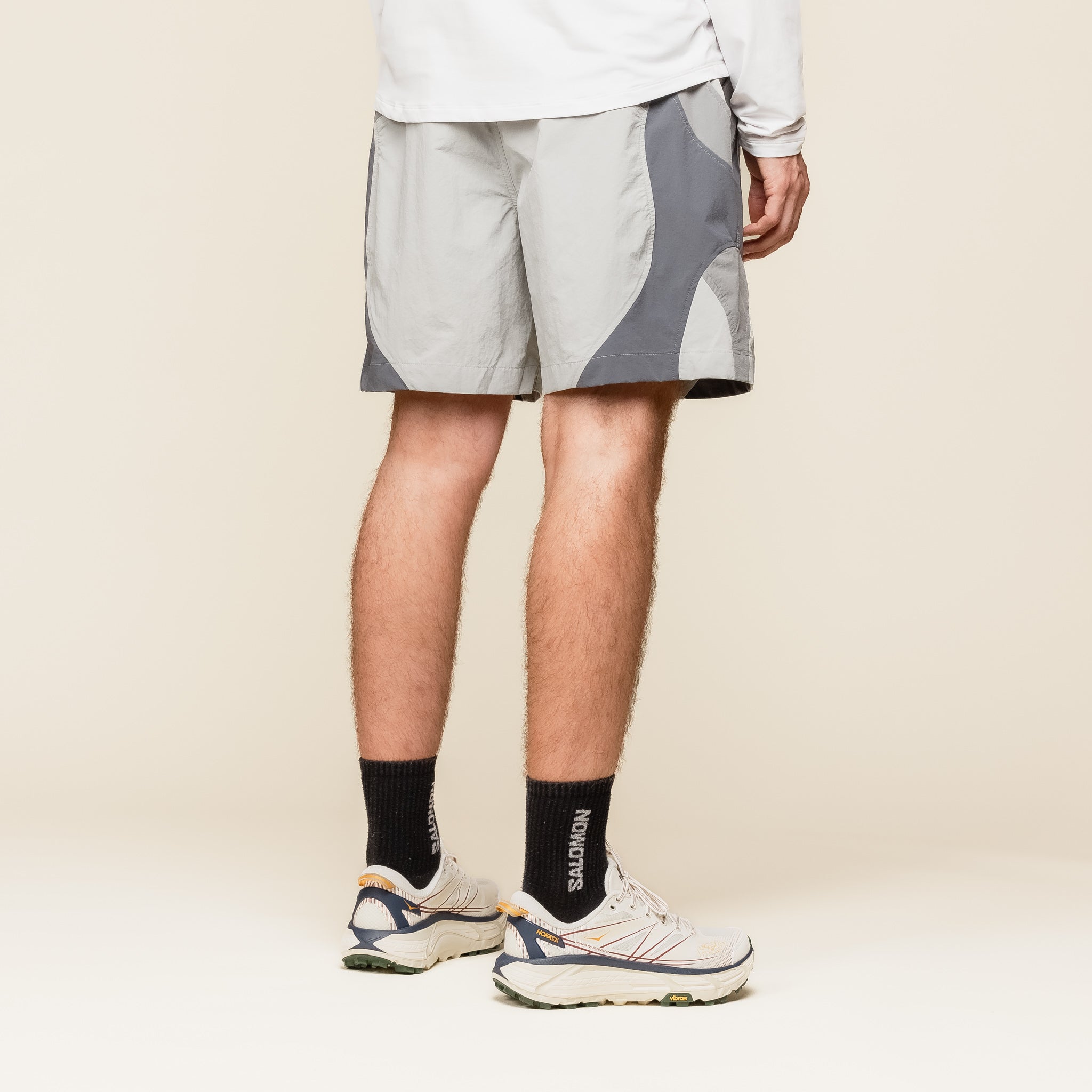 NINEpointNINE x LI-NING - Tiles Sport Shorts - Grey "Li-ning x ninepointnine" "ninepointnine stockists"