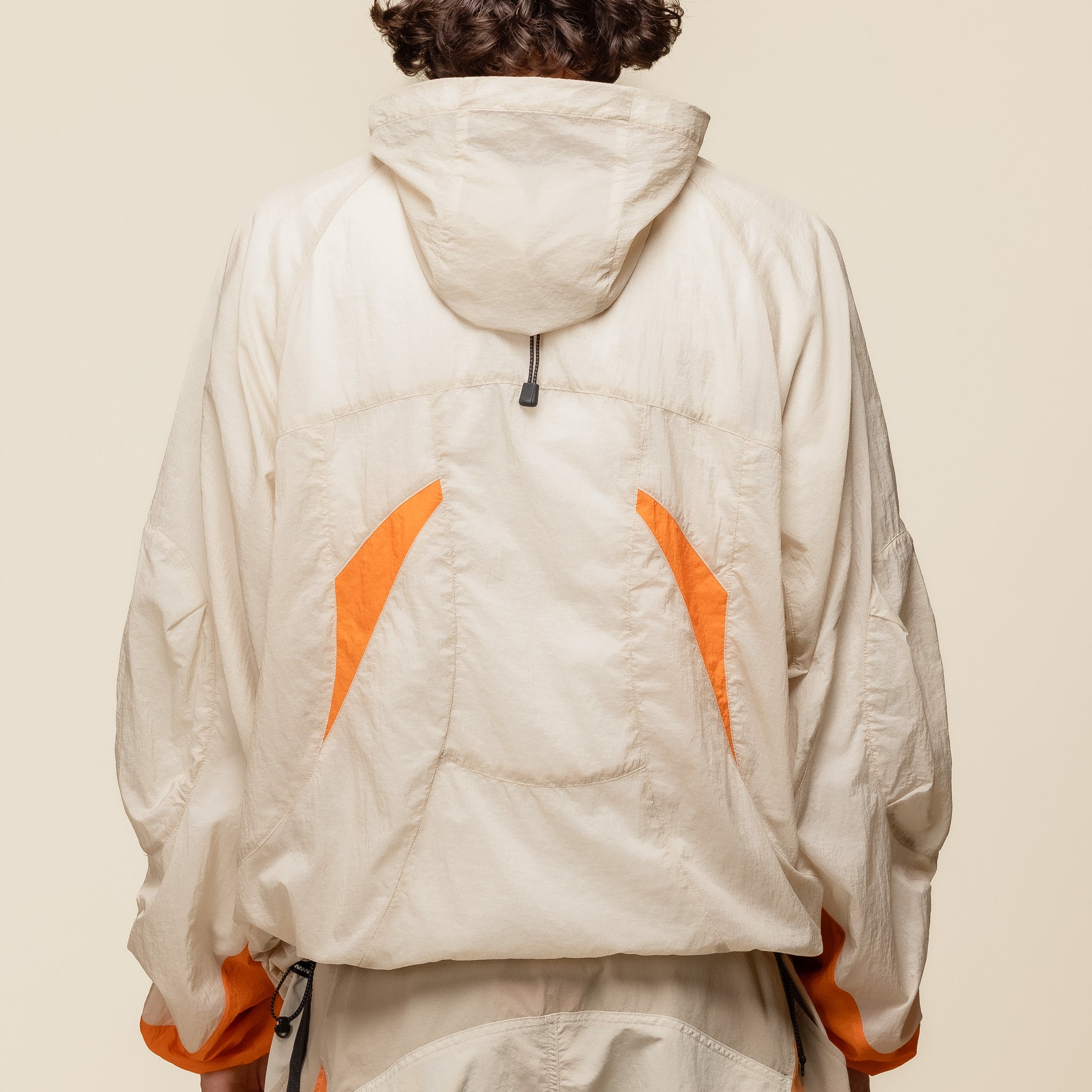 NINEpointNINE x LI-NING - Transparent Jacket - Off White "ninepointnine stockists" "ninepointnine li-ning collab"