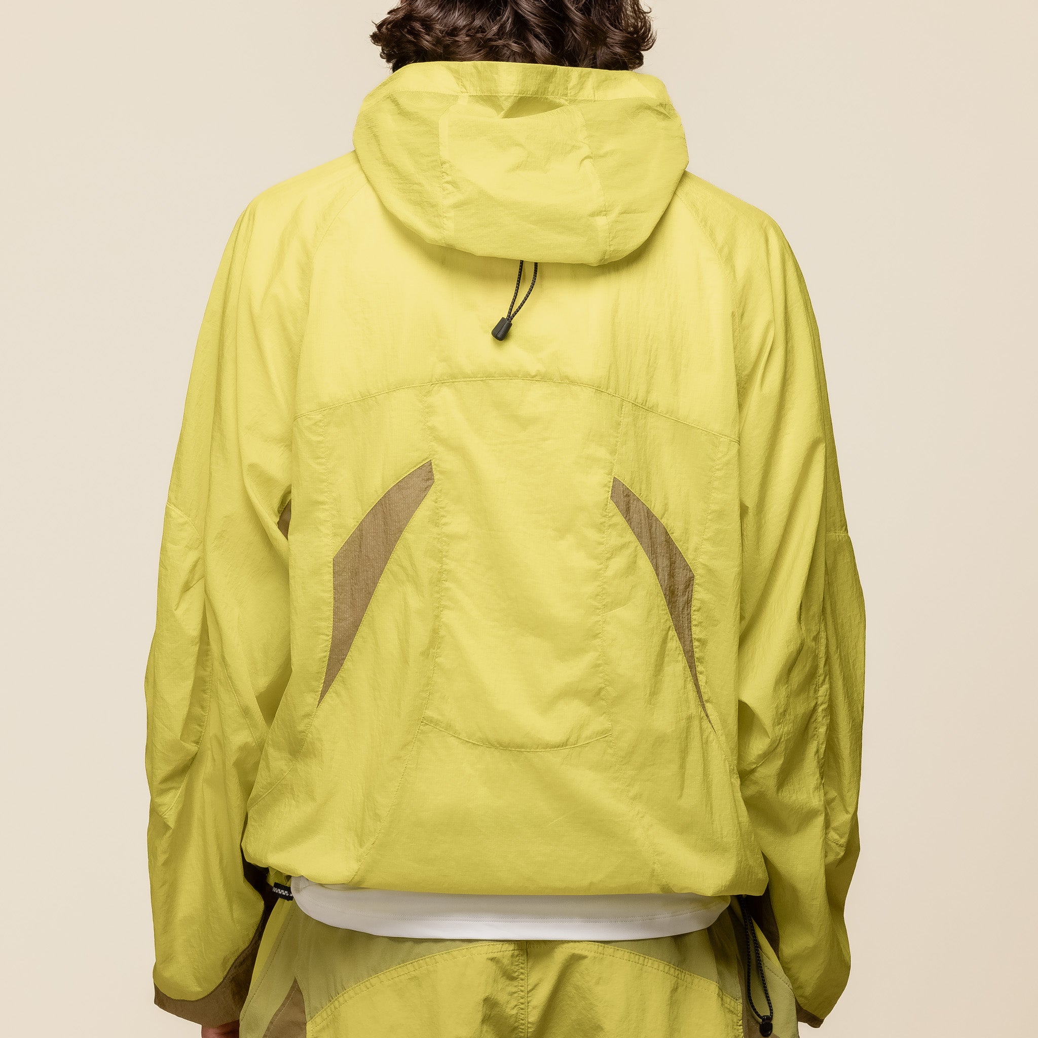 NINEpointNINE x LI-NING - Transparent Jacket - Yellow "ninepointnine stockists" "ninepointnine li-ning collab"