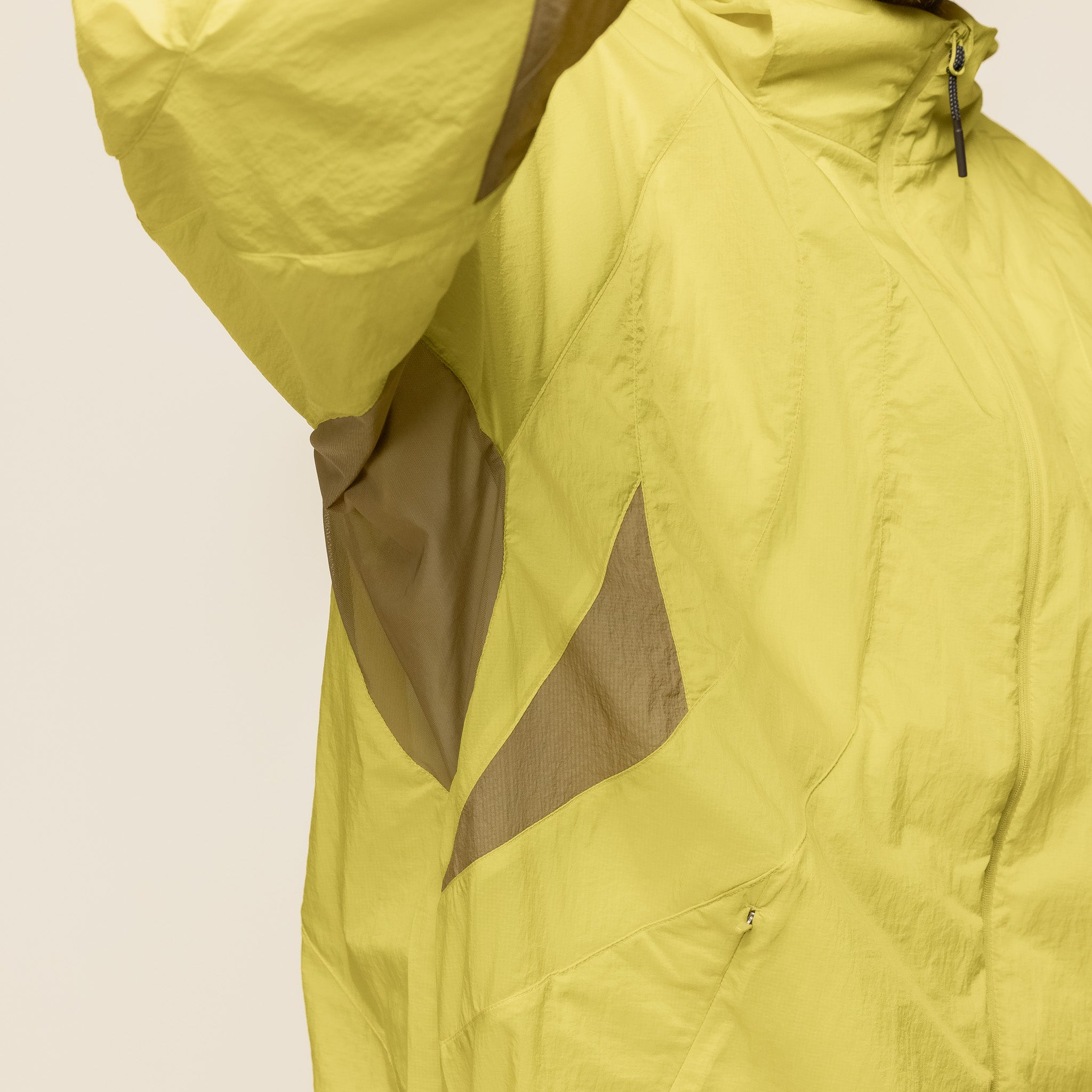 NINEpointNINE x LI-NING - Transparent Jacket - Yellow "ninepointnine stockists" "ninepointnine li-ning collab"