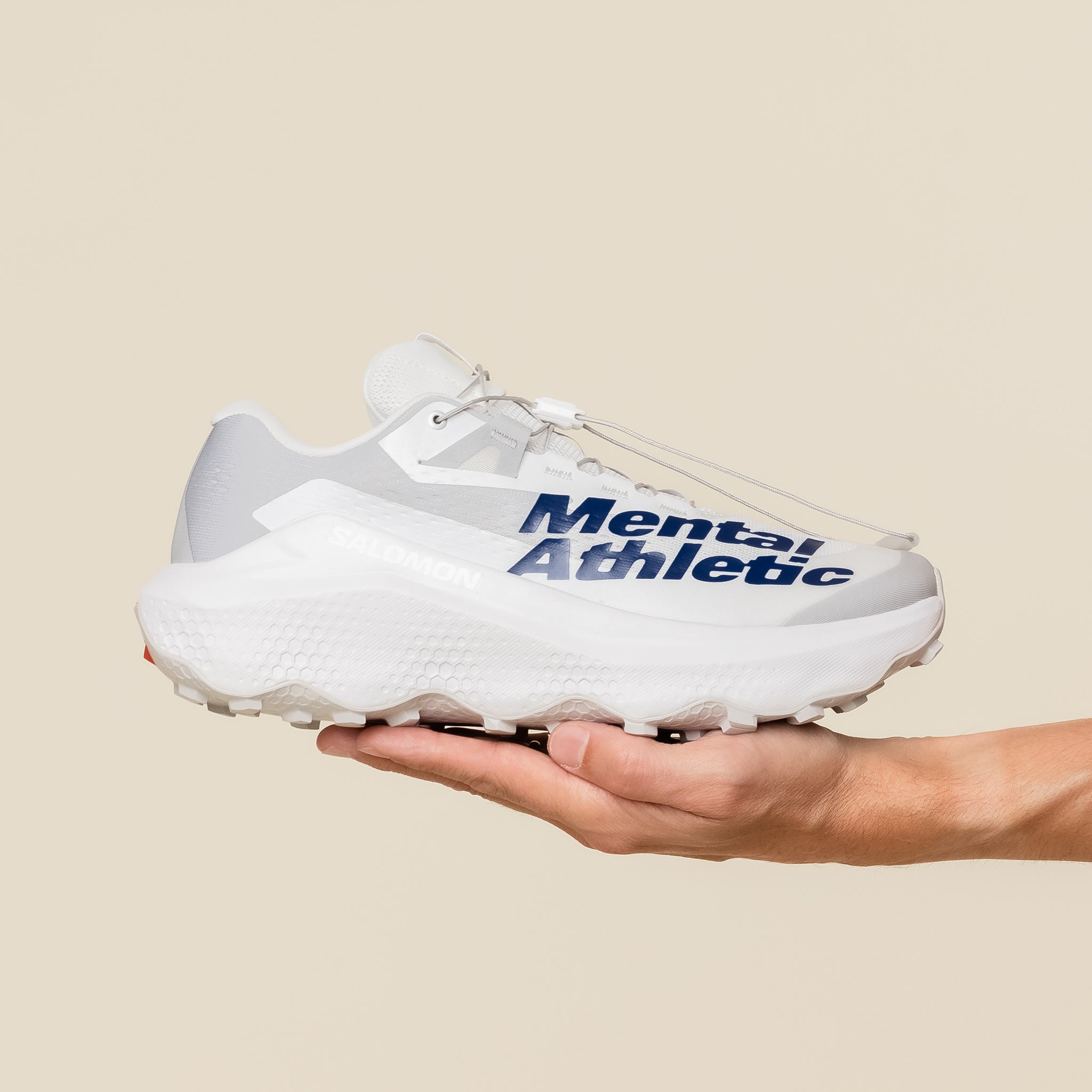 Salomon x Mental Athletic - Ultra Glide 3 Mental Athletic - White / White / Lunar Rock