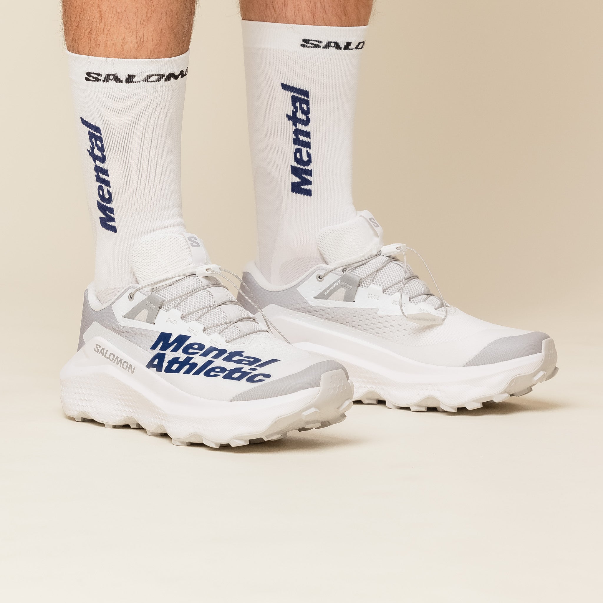 Salomon x Mental Athletic - Ultra Glide 3 Mental Athletic - White / White / Lunar Rock