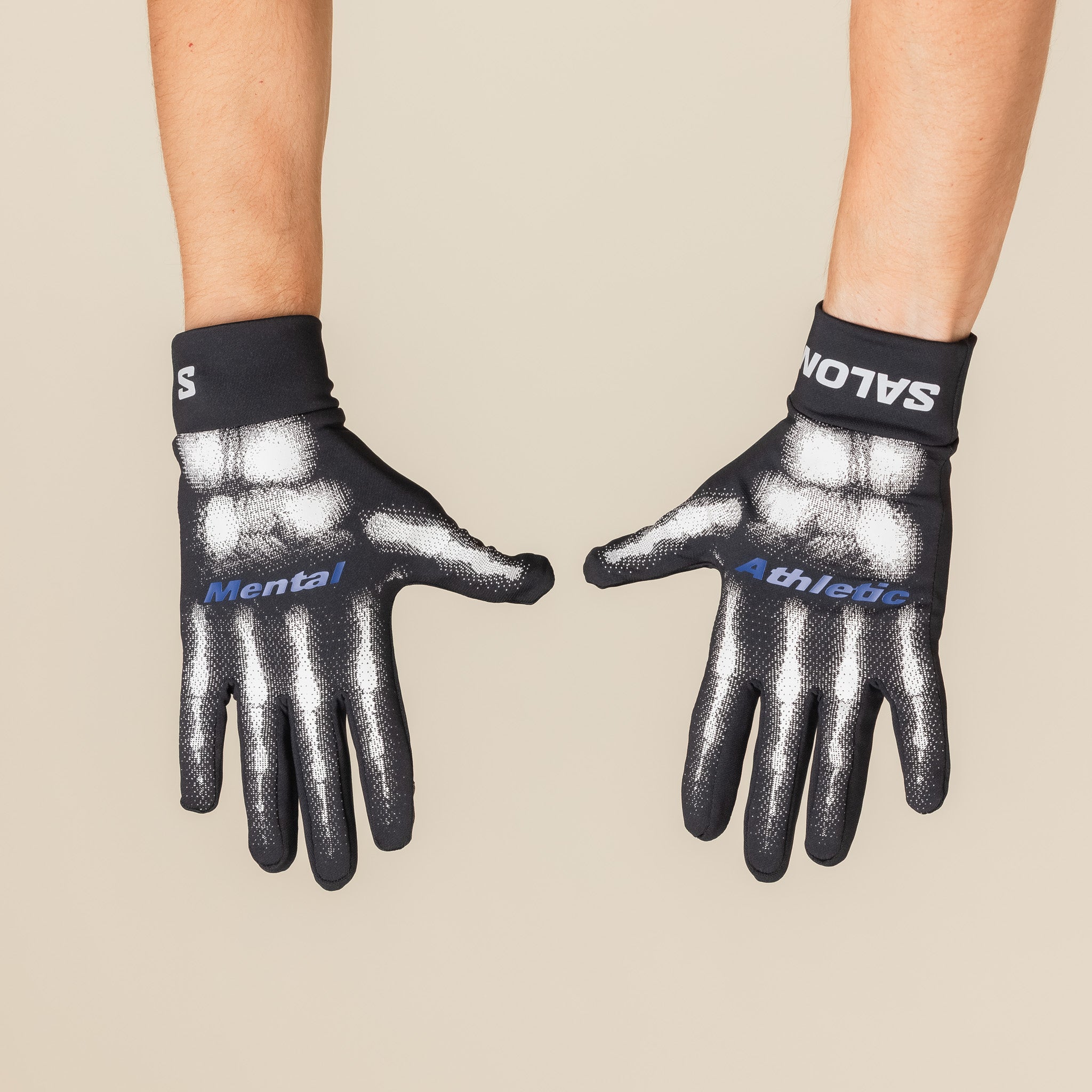 Salomon x Mental Athletic - Mental Athletic Run Gloves - Deep Black
