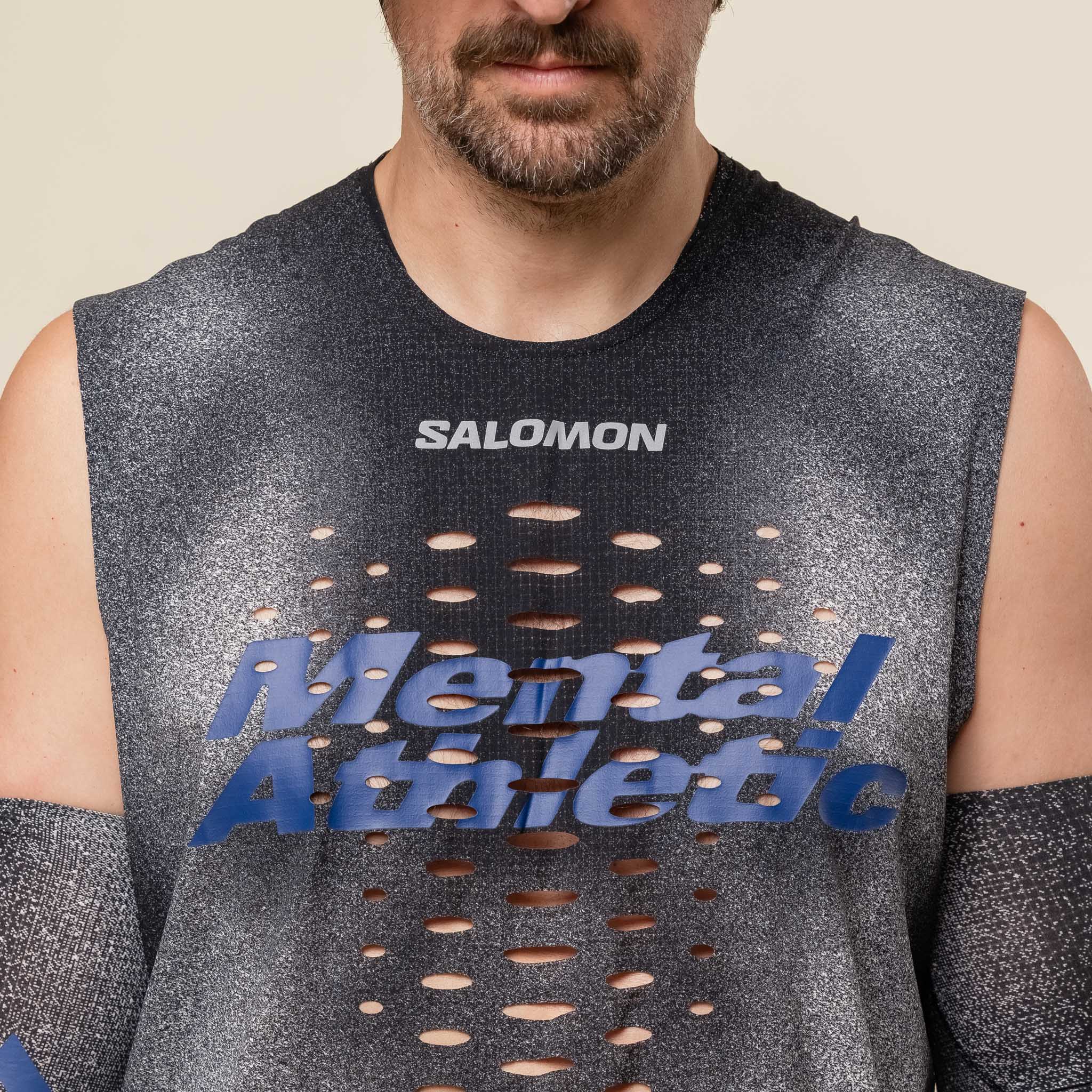 Salomon x Mental Athletic - Mental Athletic Run Tank Top - Deep Black