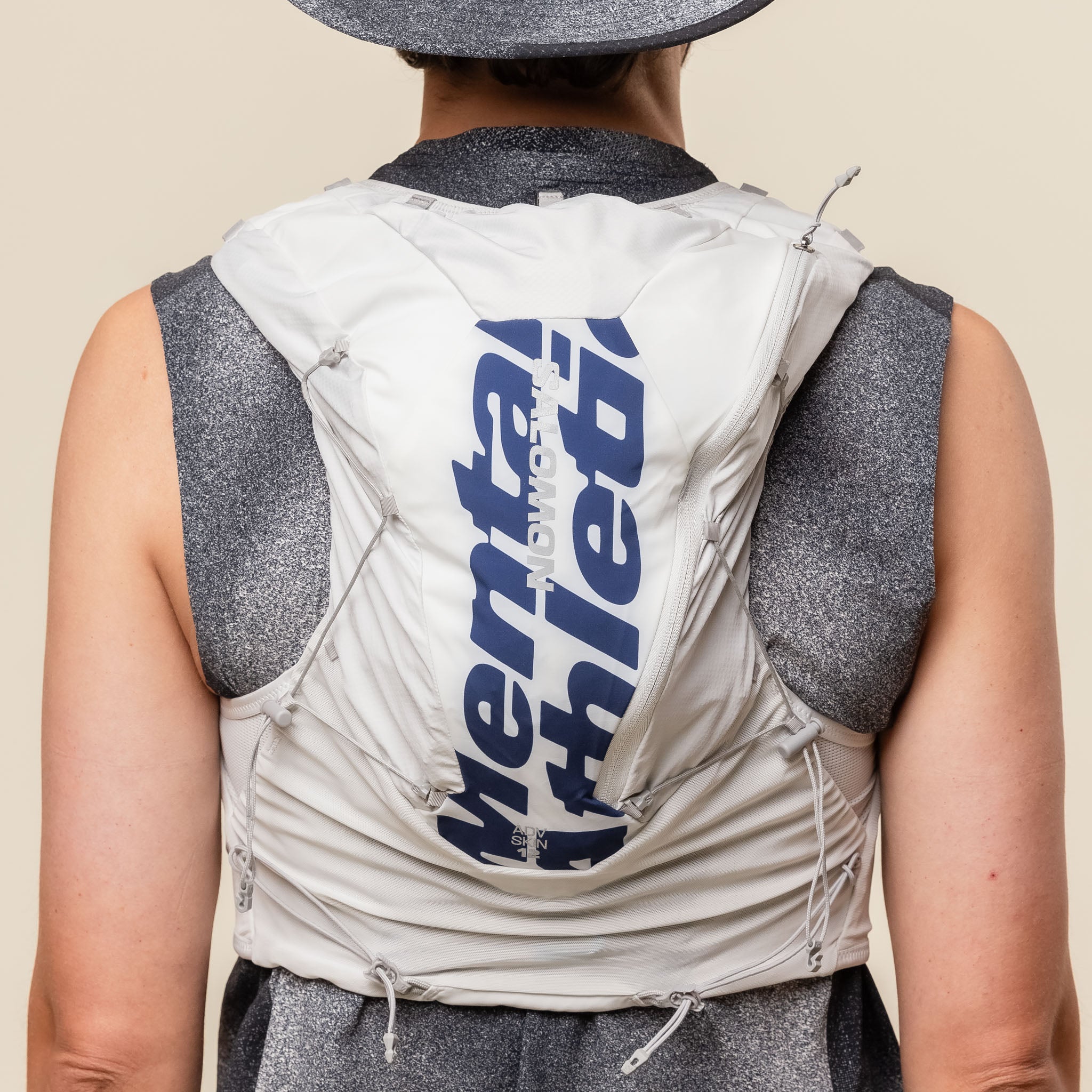 Salomon x Mental Athletic - ADV Skin 12 Mental Athletic Running Vest - Lunar Rock / White / Alloy
