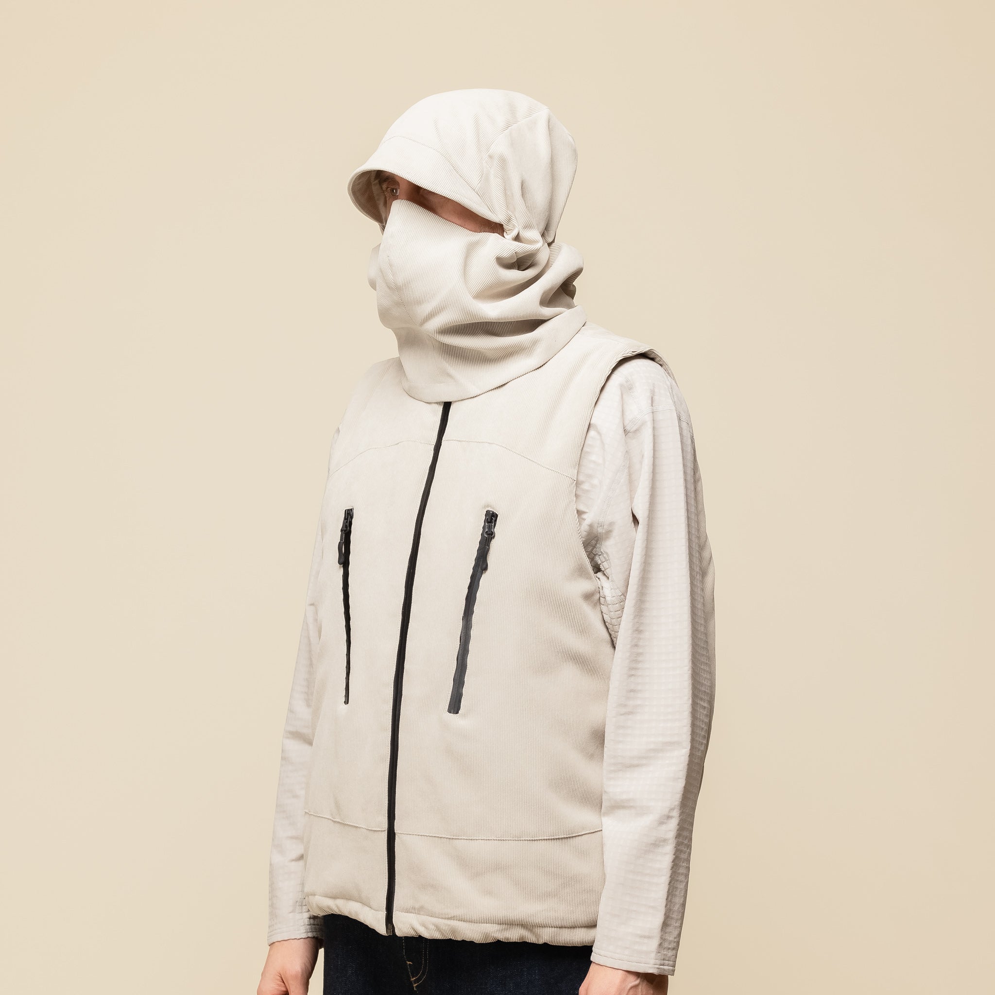 DEMARCOLAB - Active Cord Hooded Warmer - Ivory "demarcolab" "demarcolab stockists" "demarcolab taiwan" "demarco lab"