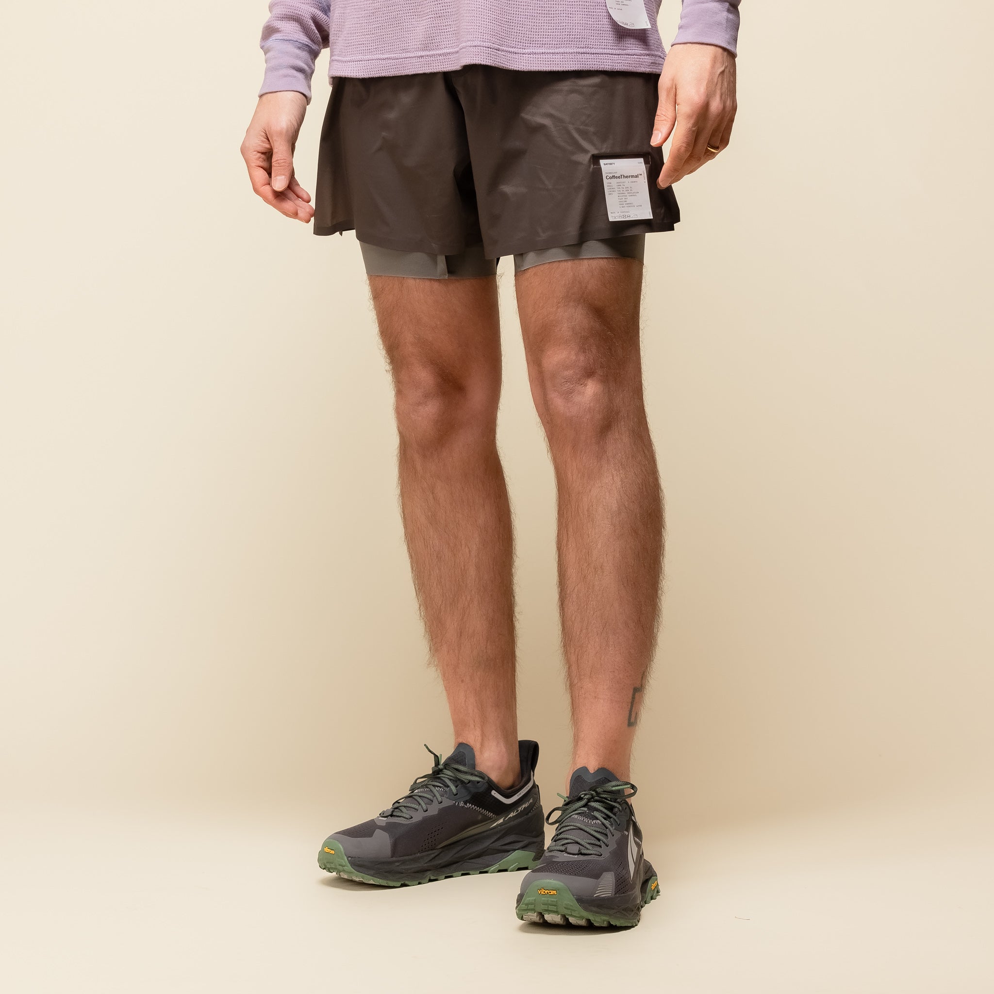 Satisfy Running - CoffeeThermal™ 8” Shorts - Quicksand