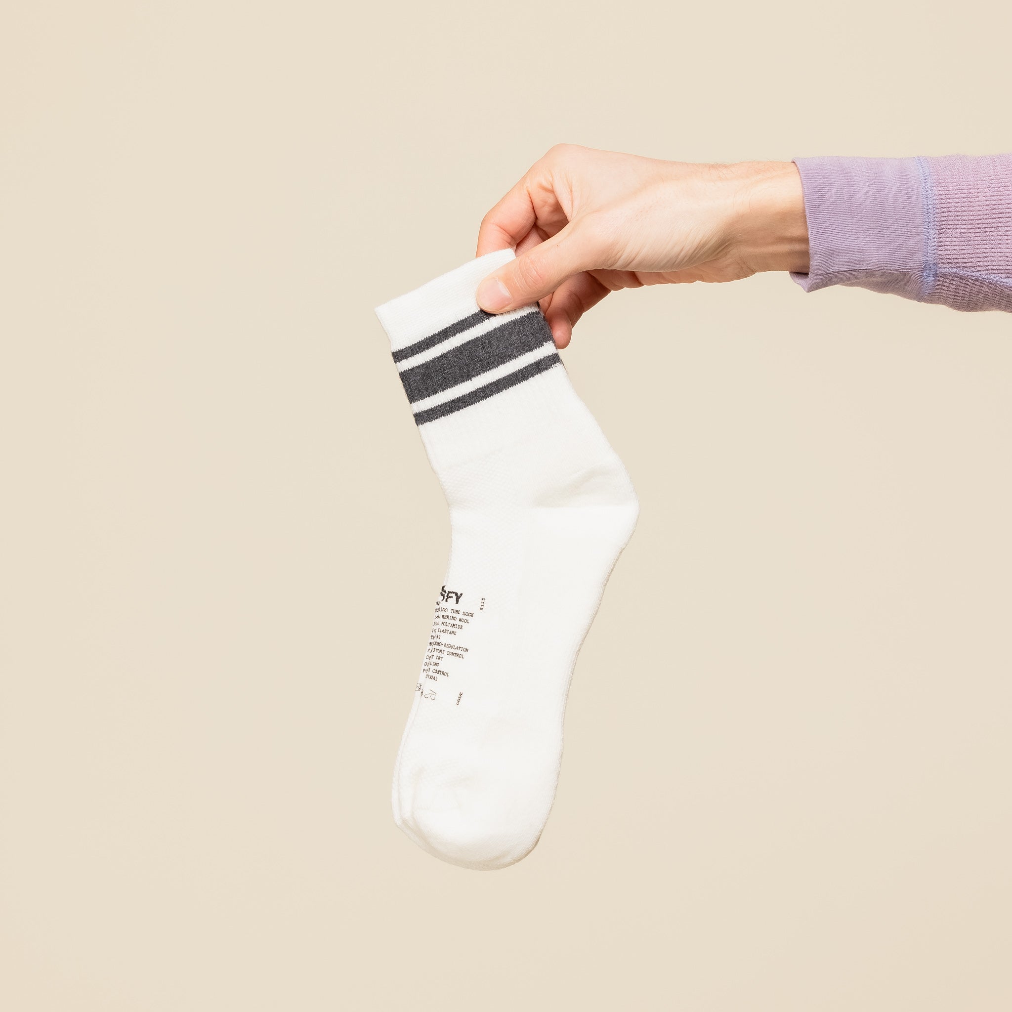 Satisfy Running - Merino Tube Socks - White