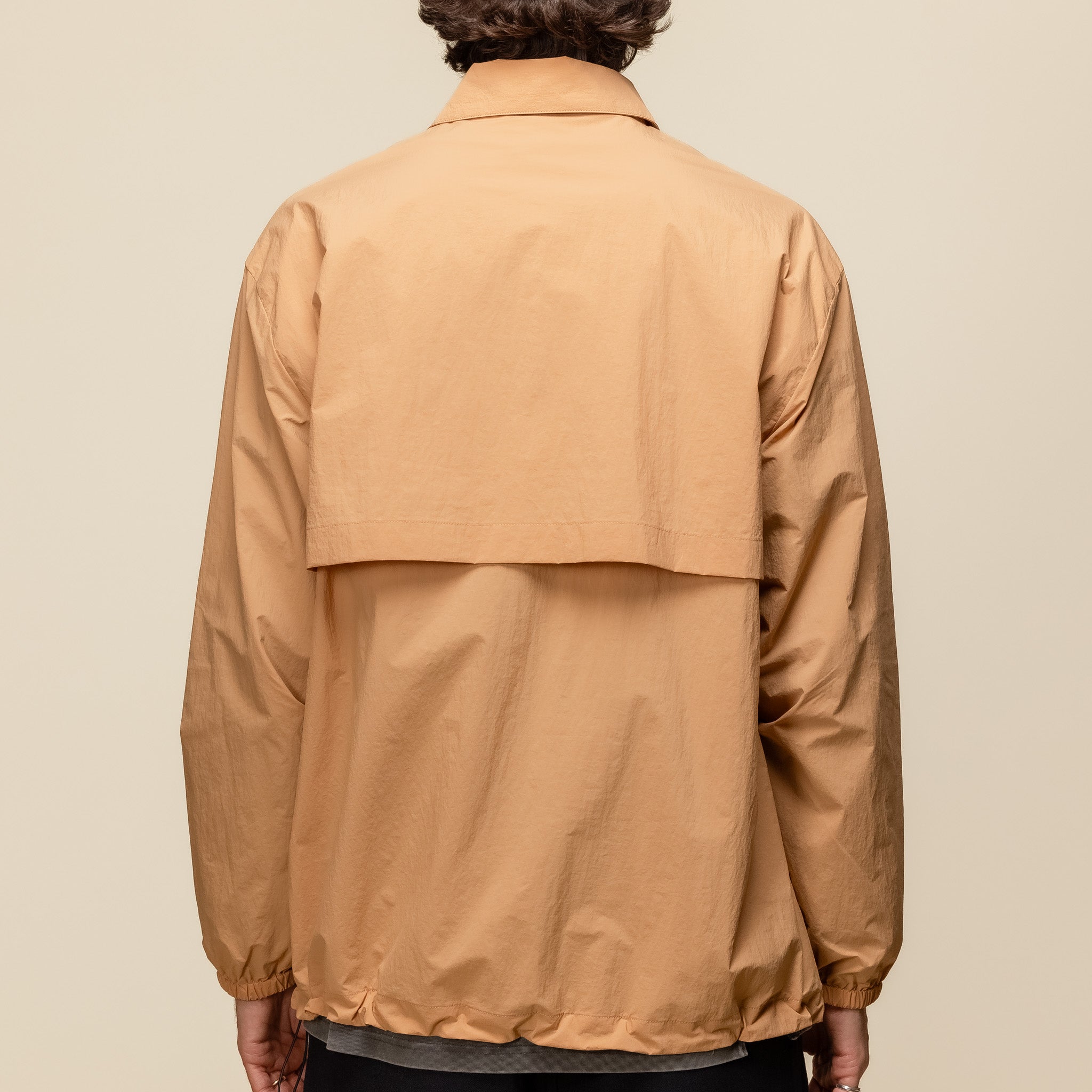 Still by Hand - Nylon Pullover Anorak Jacket - Pale Orange BL07243