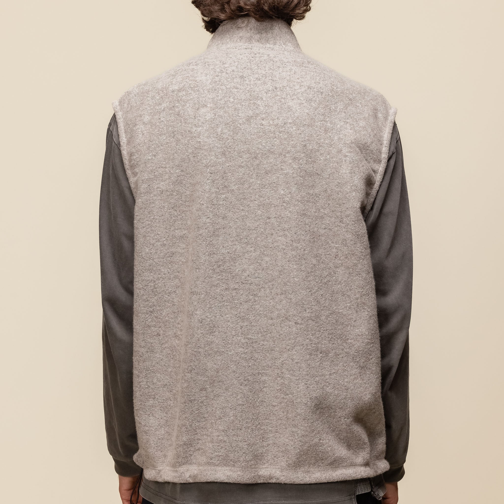 Still by Hand - Urban Fleece Vest Jacket - Taupe (Light Grey) VE02243