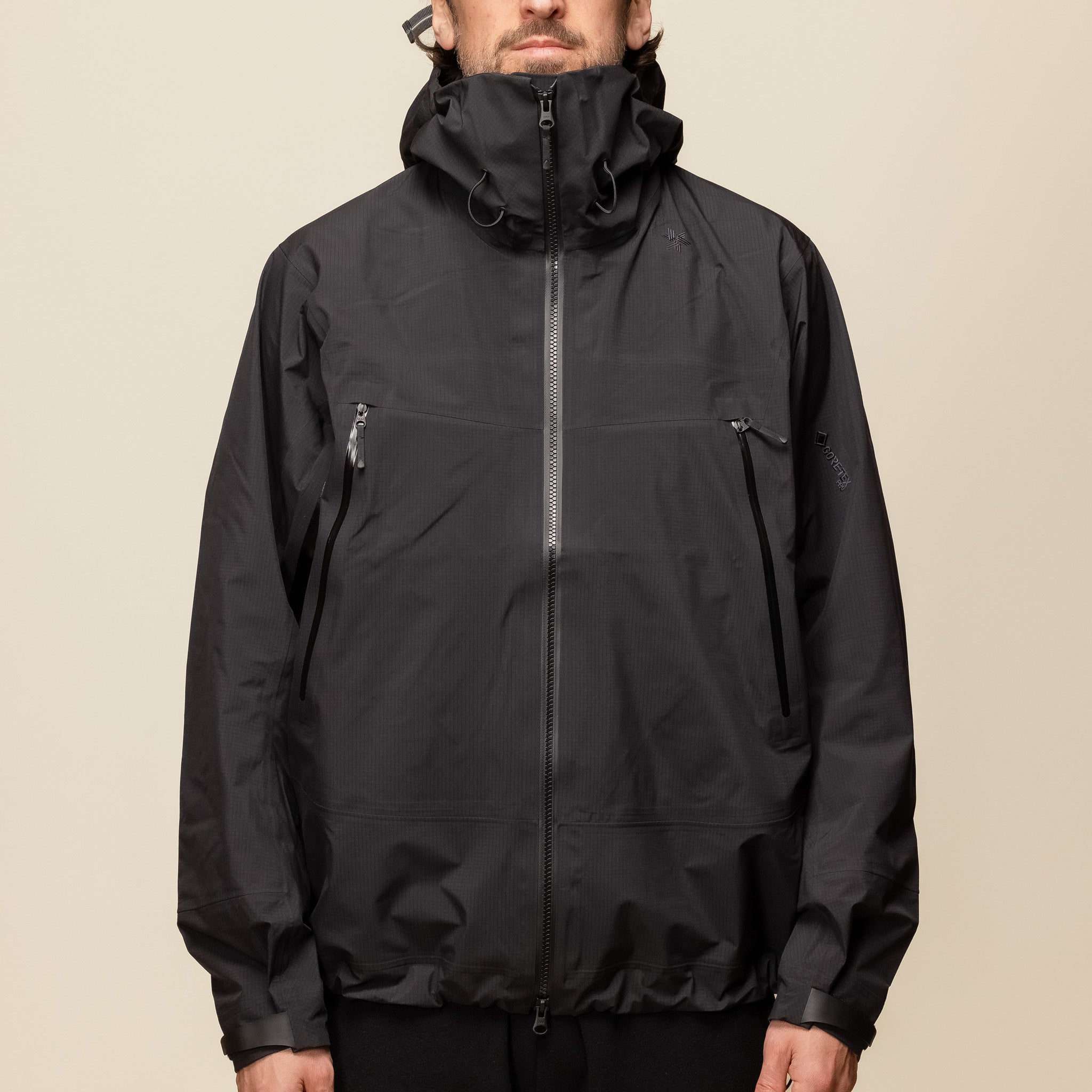 Goldwin - Gore-Tex Pro 3L Jacket - Black GM03313 "Goldwin gore-tex" "Goldwin jacket" "Goldwin stockists" "Goldwin gore-tex pro"