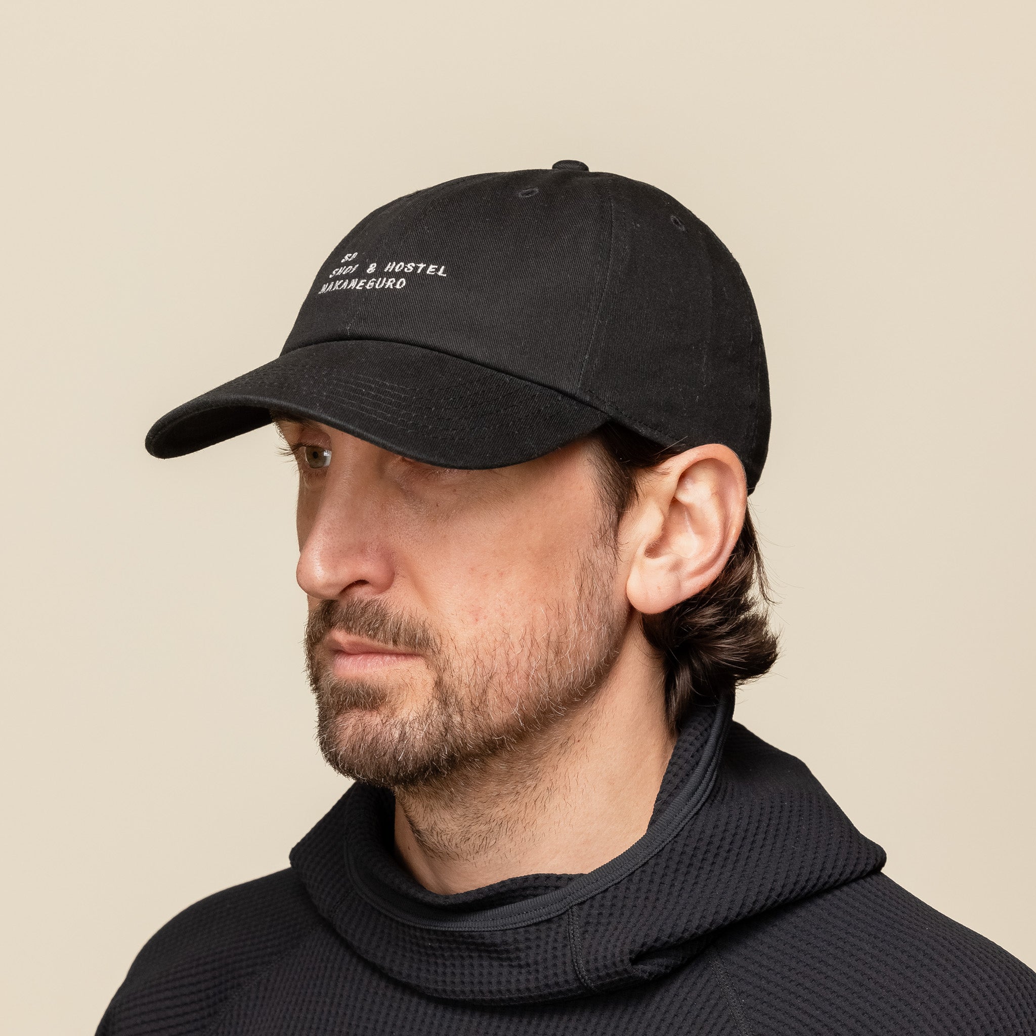 SO SHOP & HOSTEL NAKAMEGURO - Embroidered Logo Cap - Black