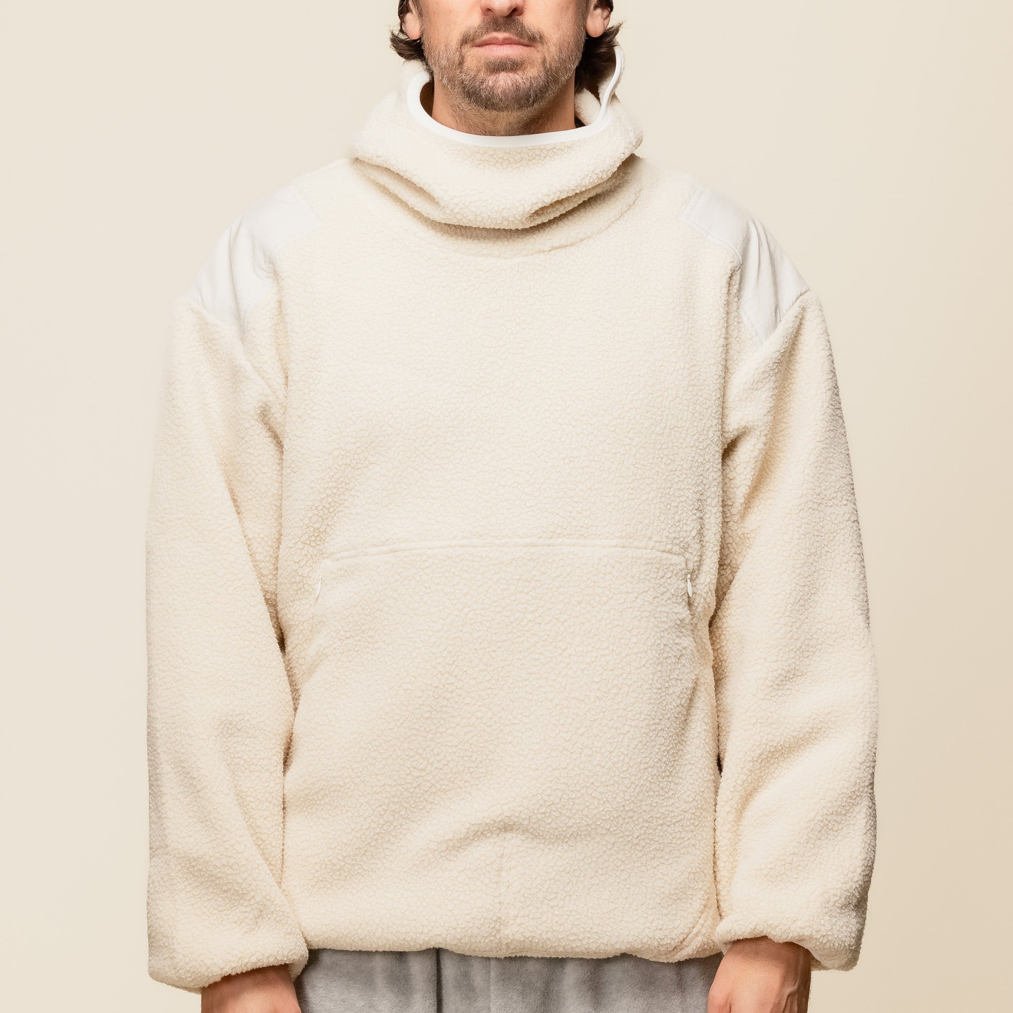 SO SHOP & HOSTEL NAKAMEGURO - Polartec Balaclava Hoodie - Oatmeal