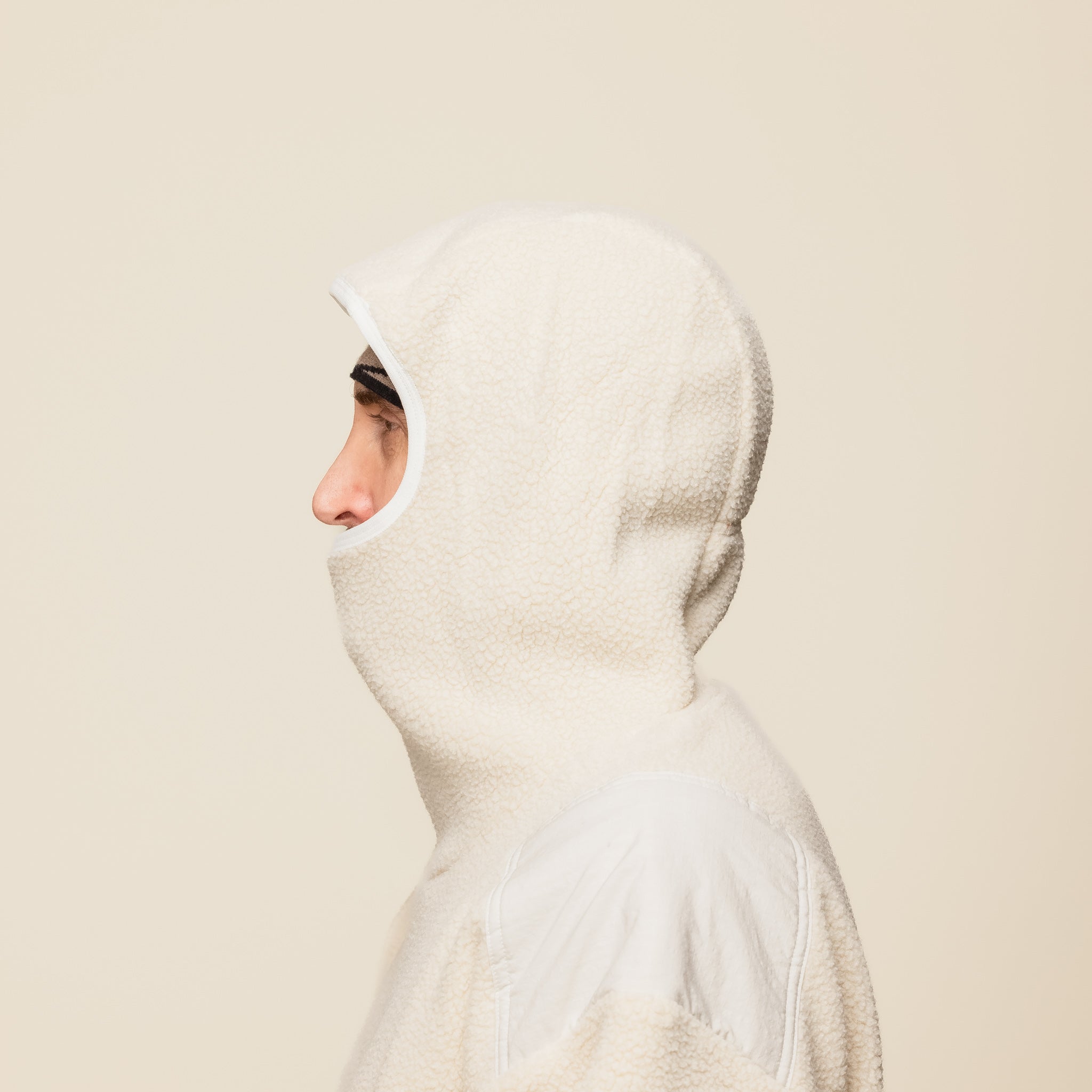 SO SHOP & HOSTEL NAKAMEGURO - Polartec Balaclava Hoodie - Oatmeal