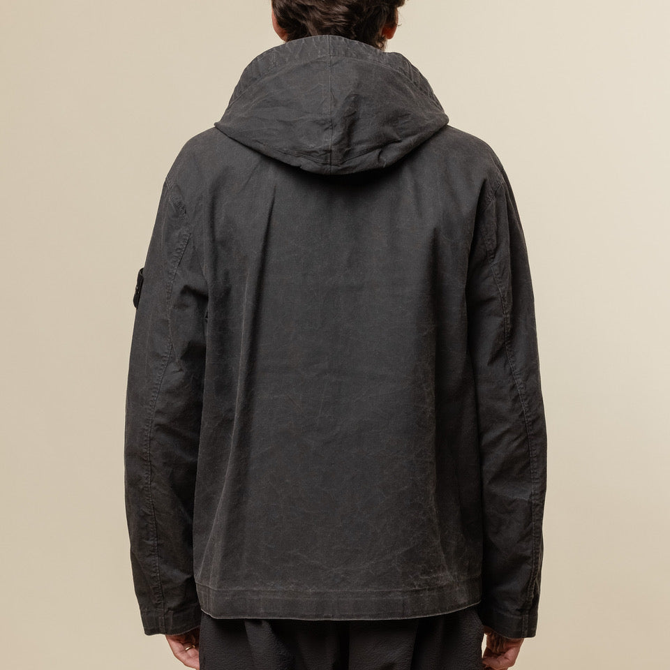Stone Island - Tela Resinata No Seasons Hooded Jacket - Lead Grey
