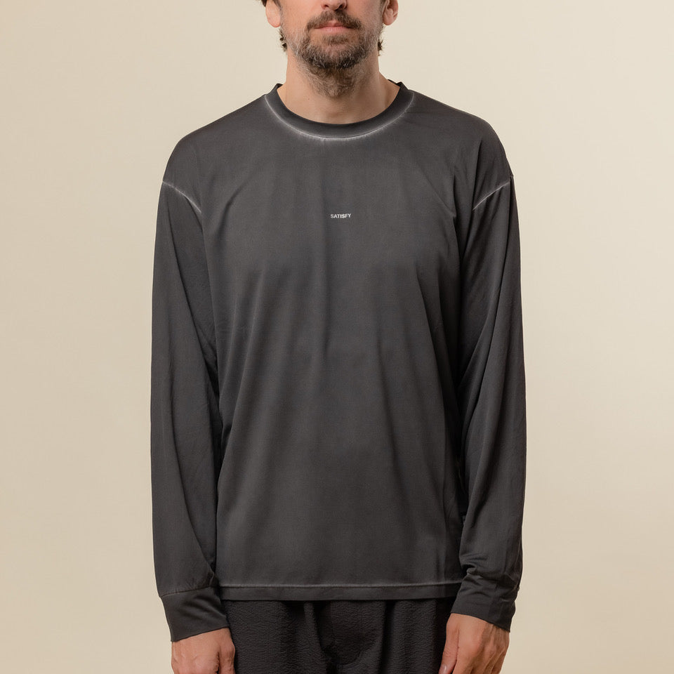 Satisfy Running - AuraLite™ Long T-Shirt - Pigment Black