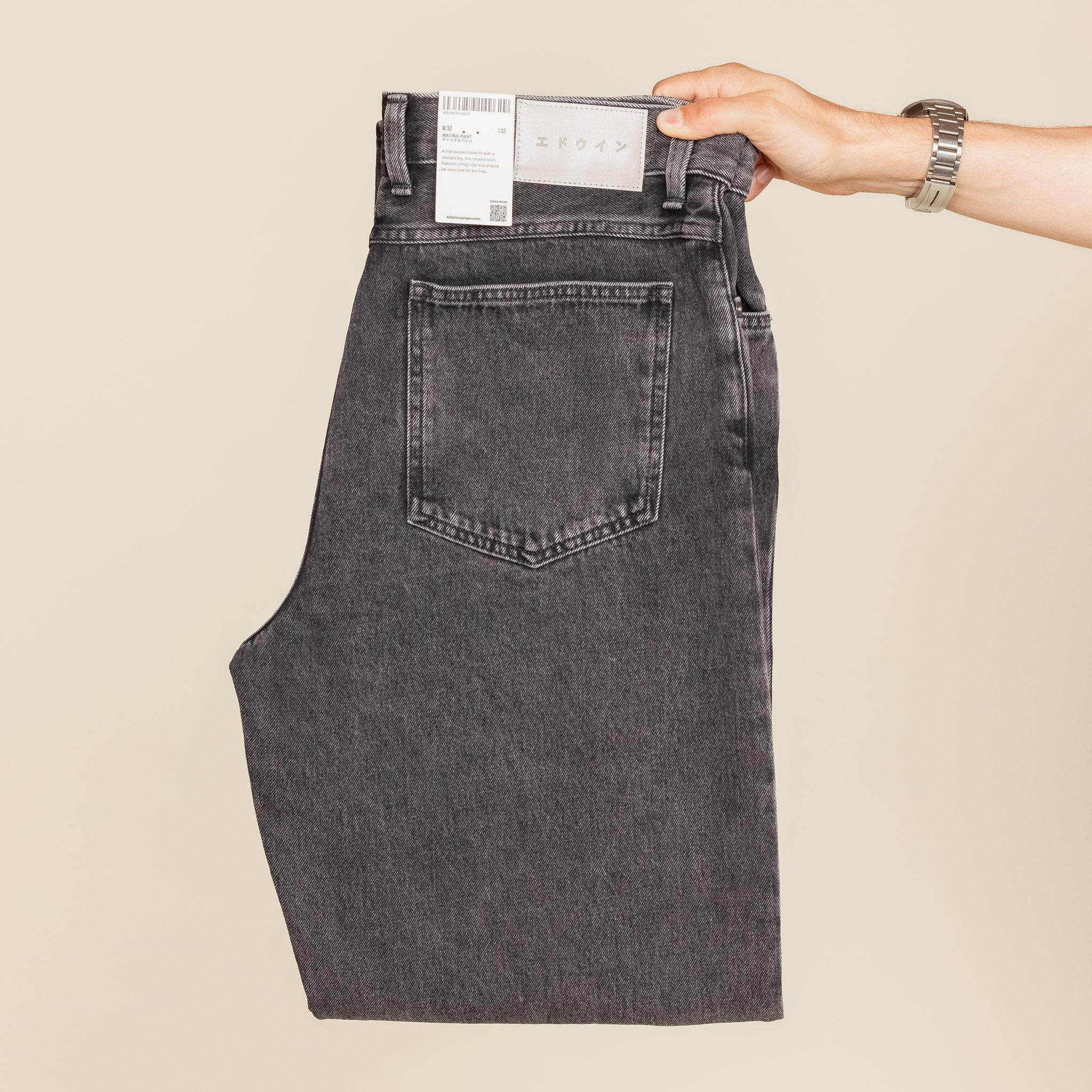 Edwin Jeans - Matrix Wide Pant - Black Matt Wash