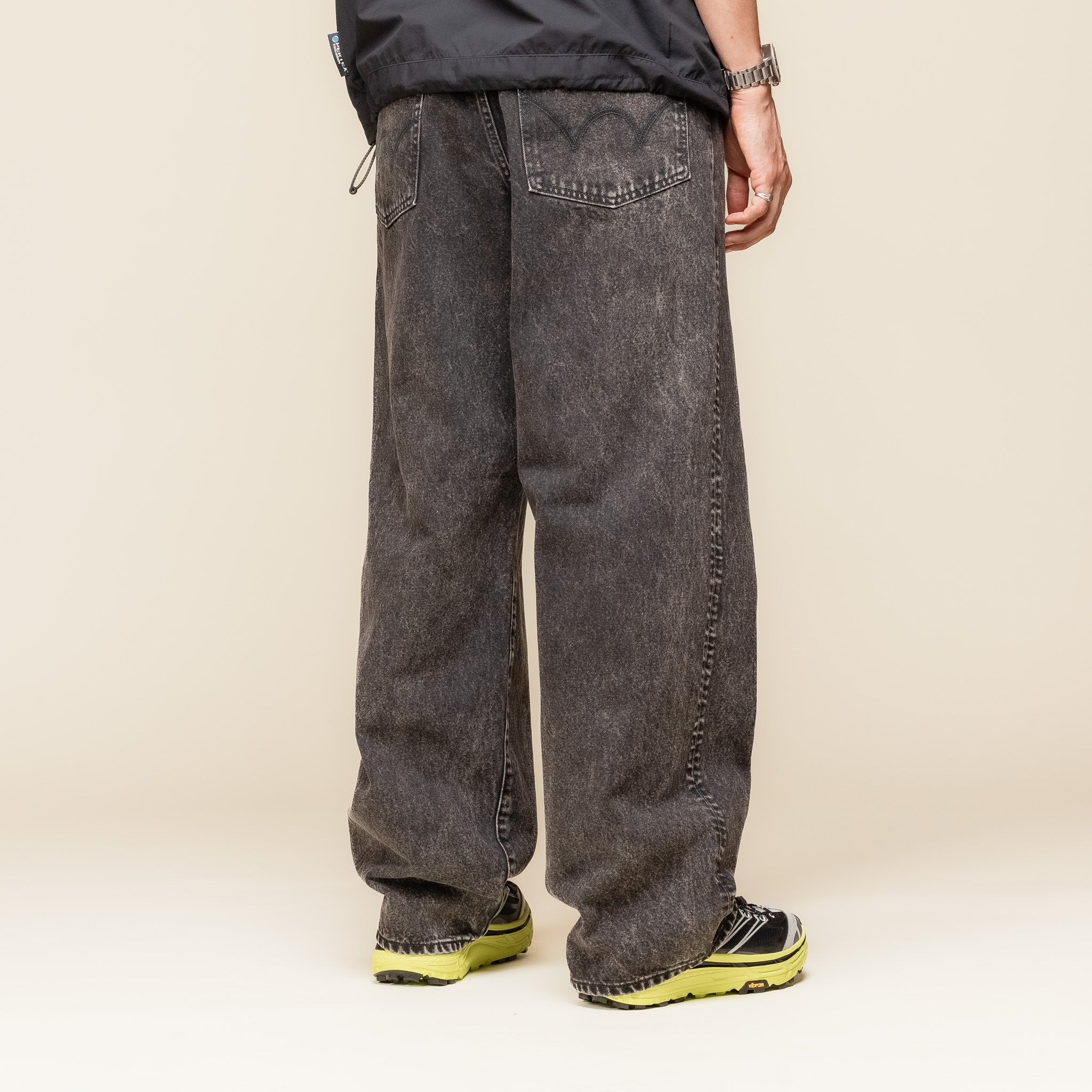 Edwin Jeans - Made in Japan Wide Pant - Right Hand Black Denim