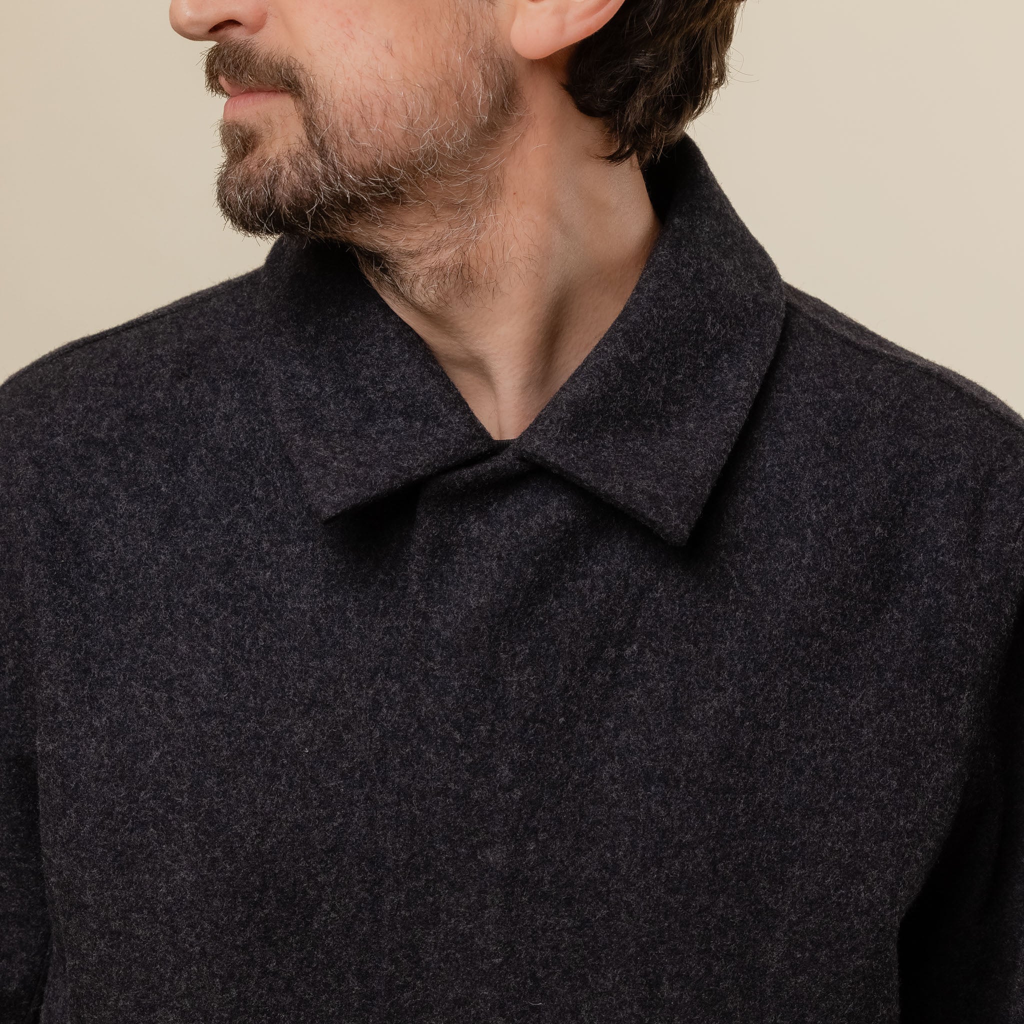 Veilance - Alar Wool Coat - Black Heather