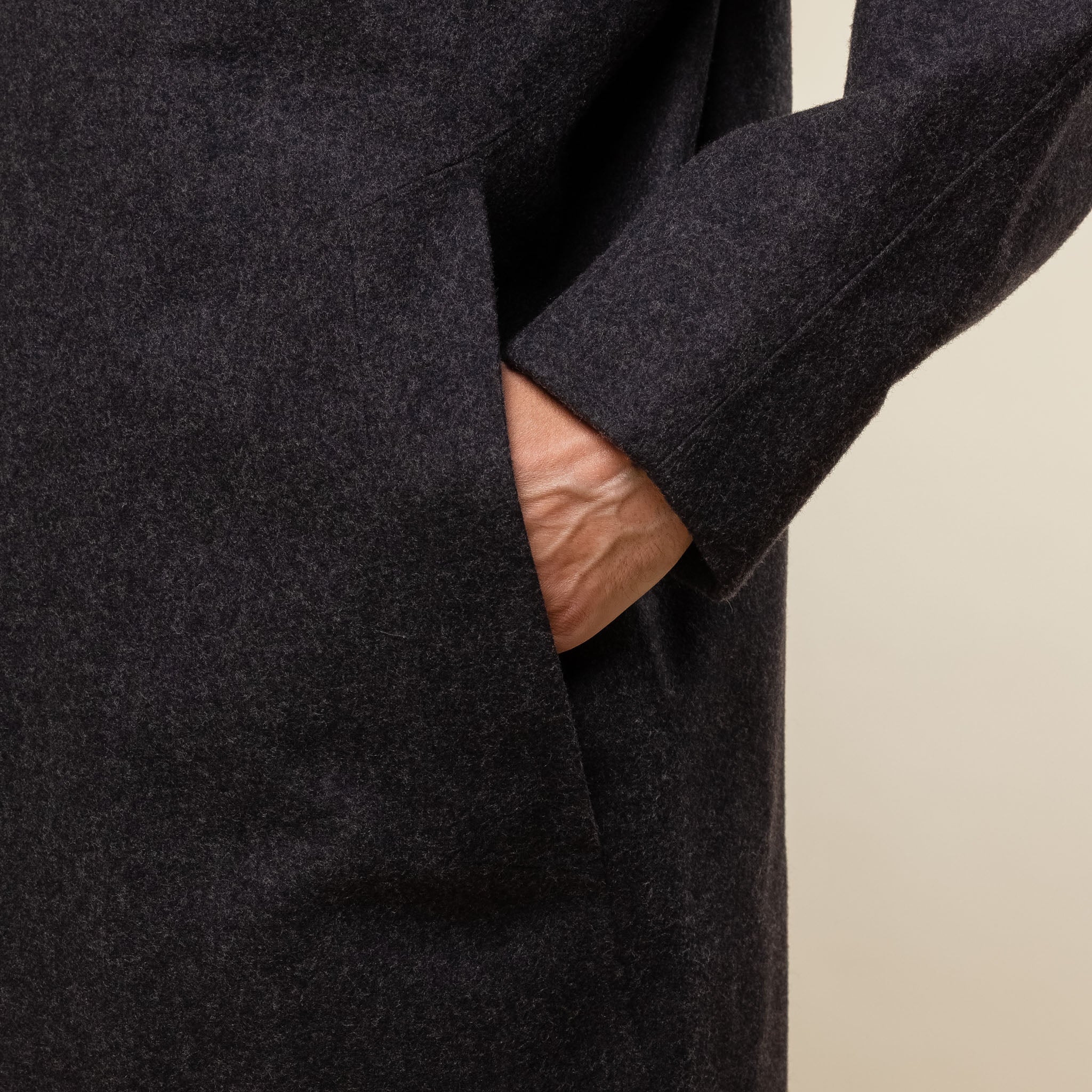 Veilance - Alar Wool Coat - Black Heather