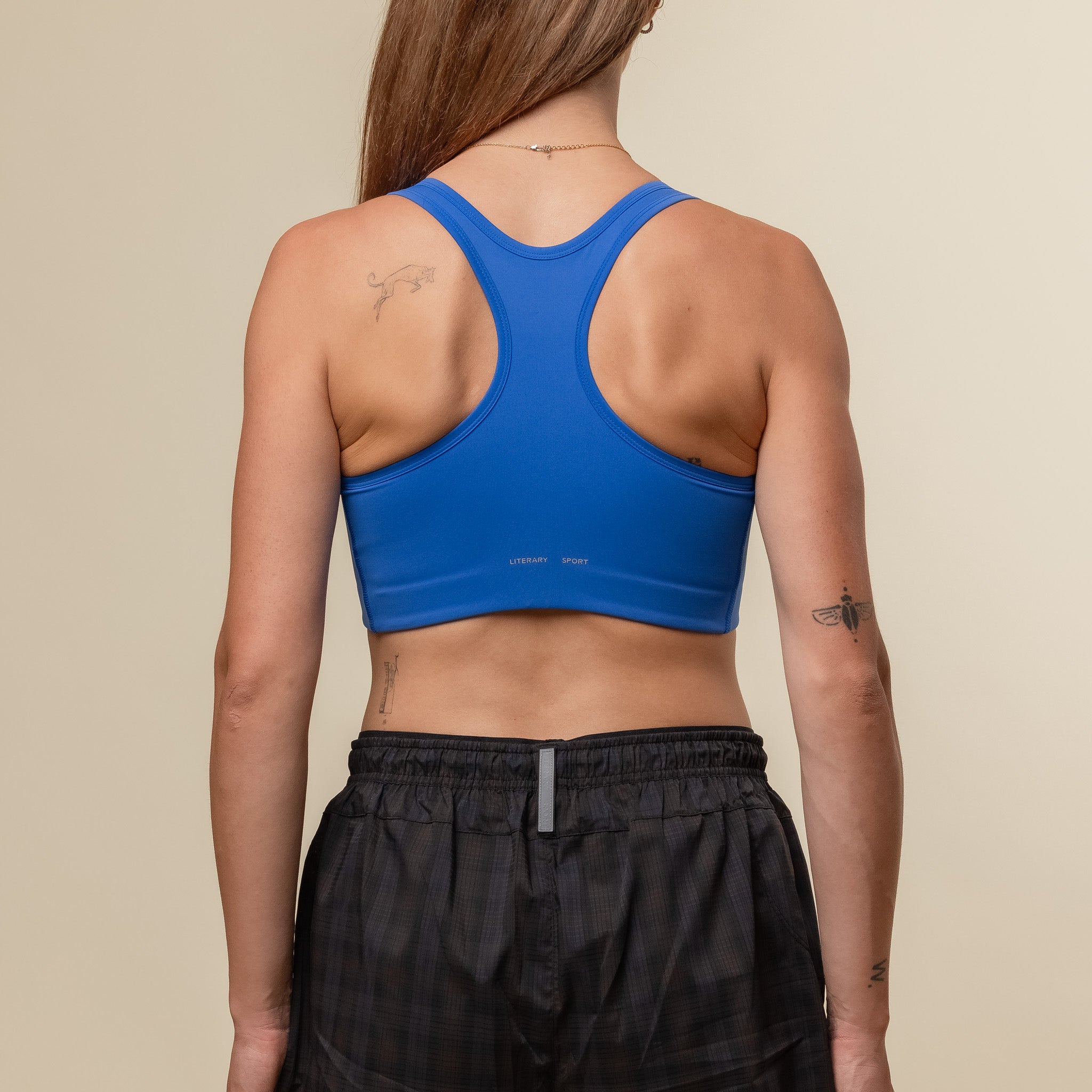 Literary Sport - Olivia Hidden Elastic Bra - Lapis Blue