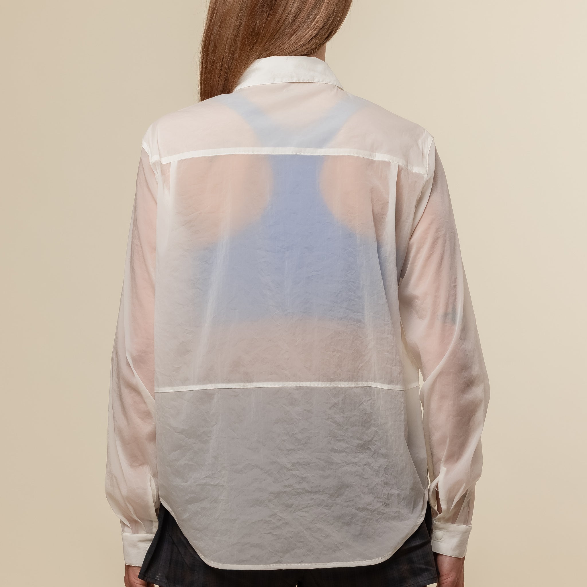 Literary Sport - Hana Nylon Button Up Shirt - White