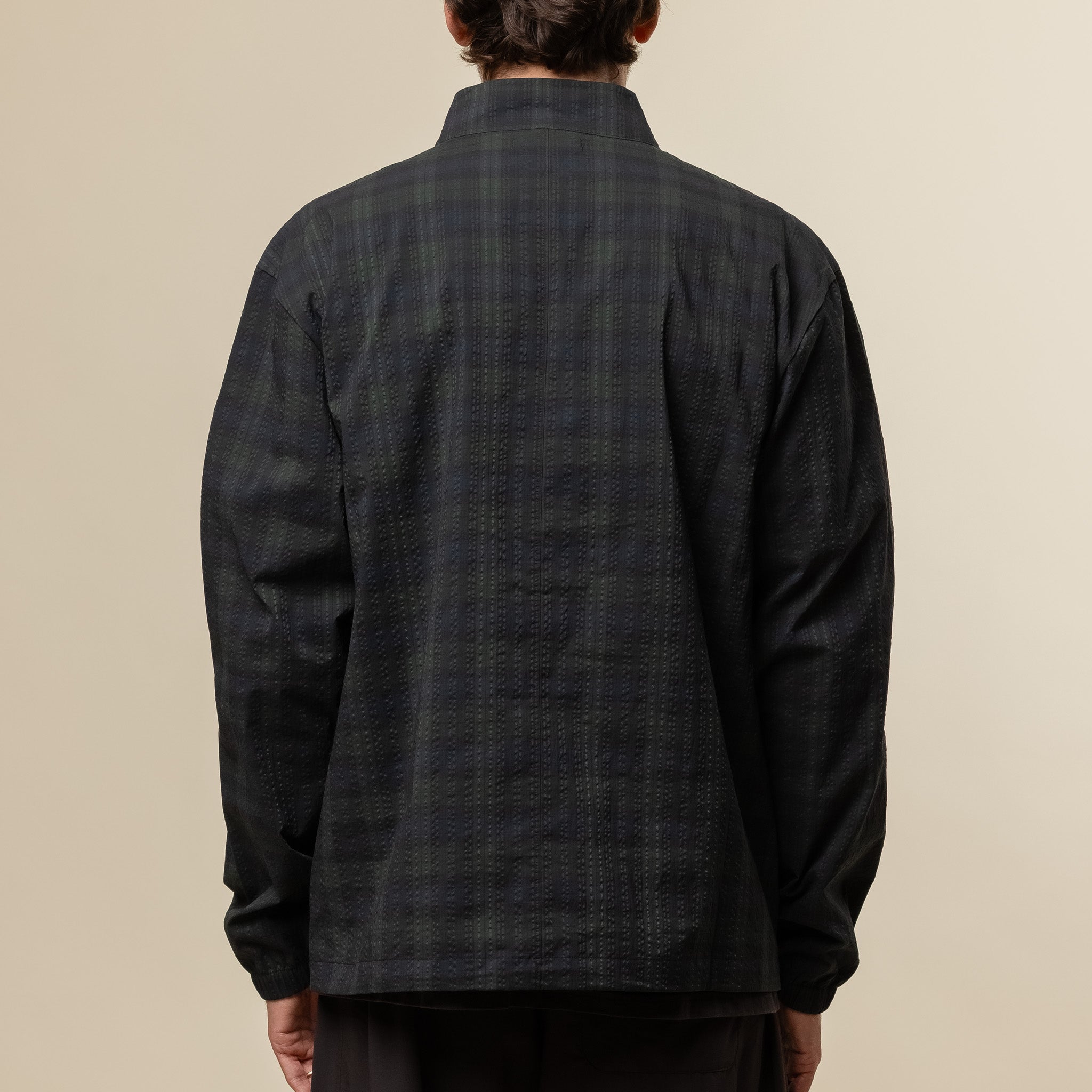 Literary Sport - Anton Half Zip - Green Blackwatch Tartan