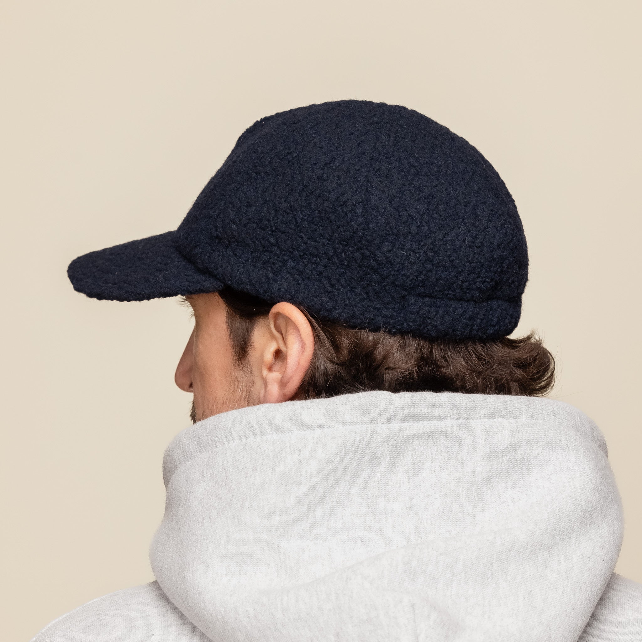 Found Feather - Calamai Textured Polar Fleece Cap - Navy