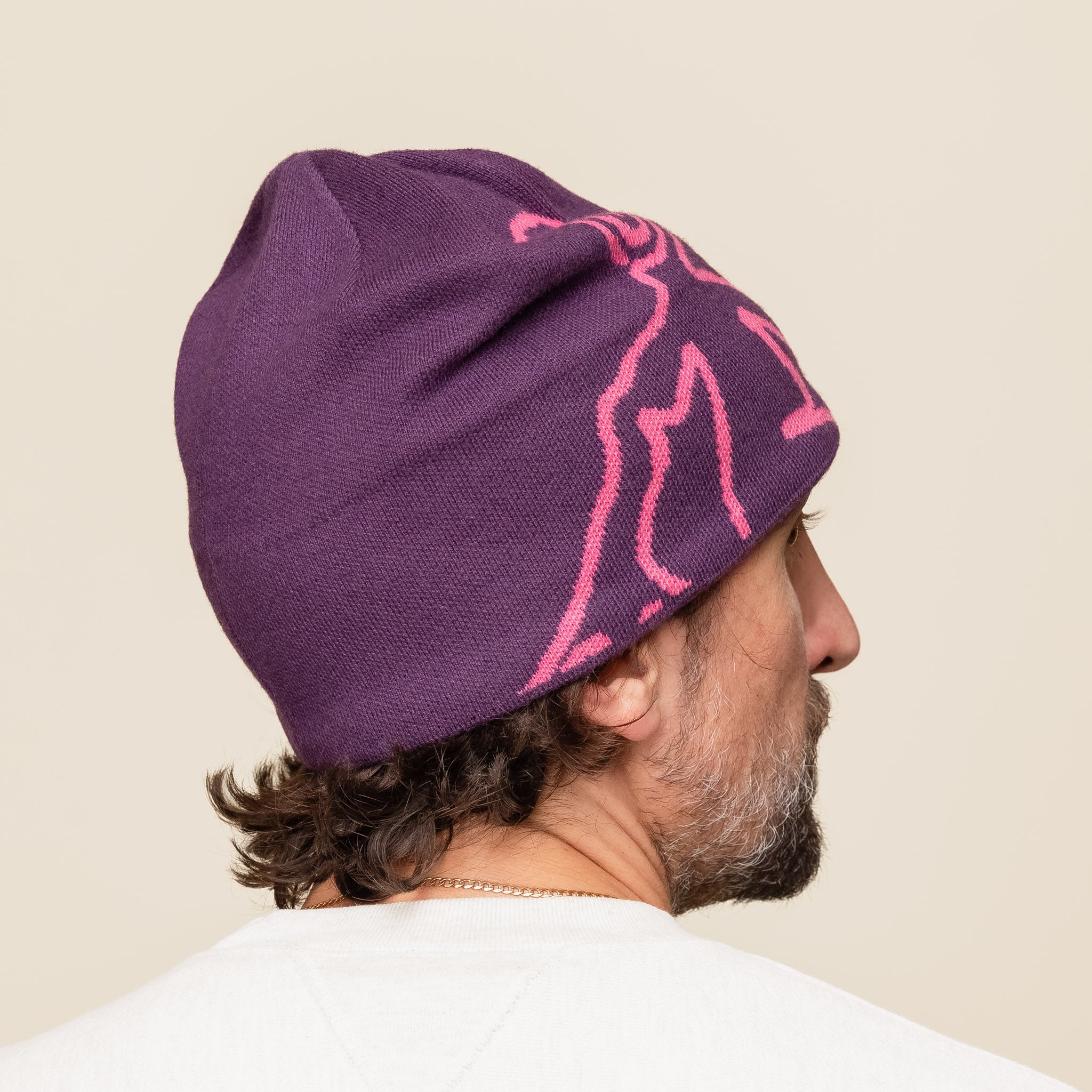 Hiking Patrol - Knit Beanie - Purple