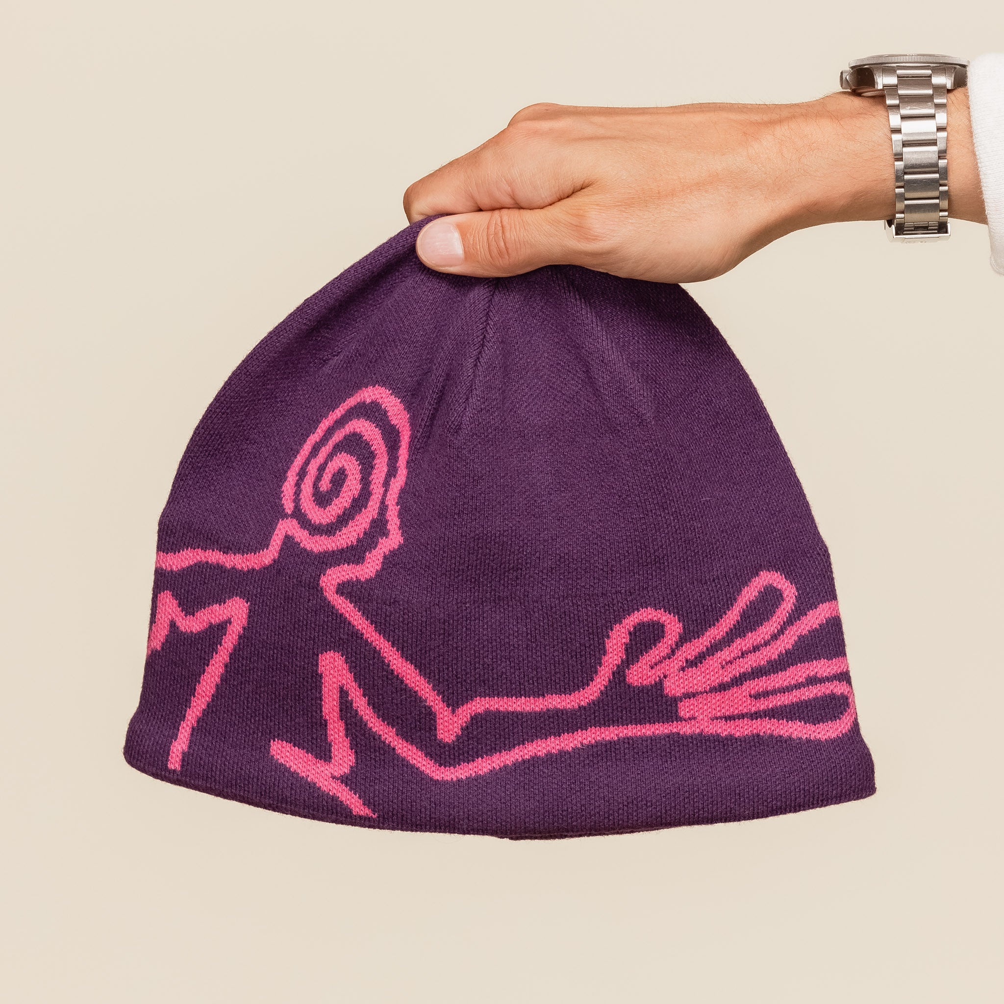 Hiking Patrol - Knit Beanie - Purple