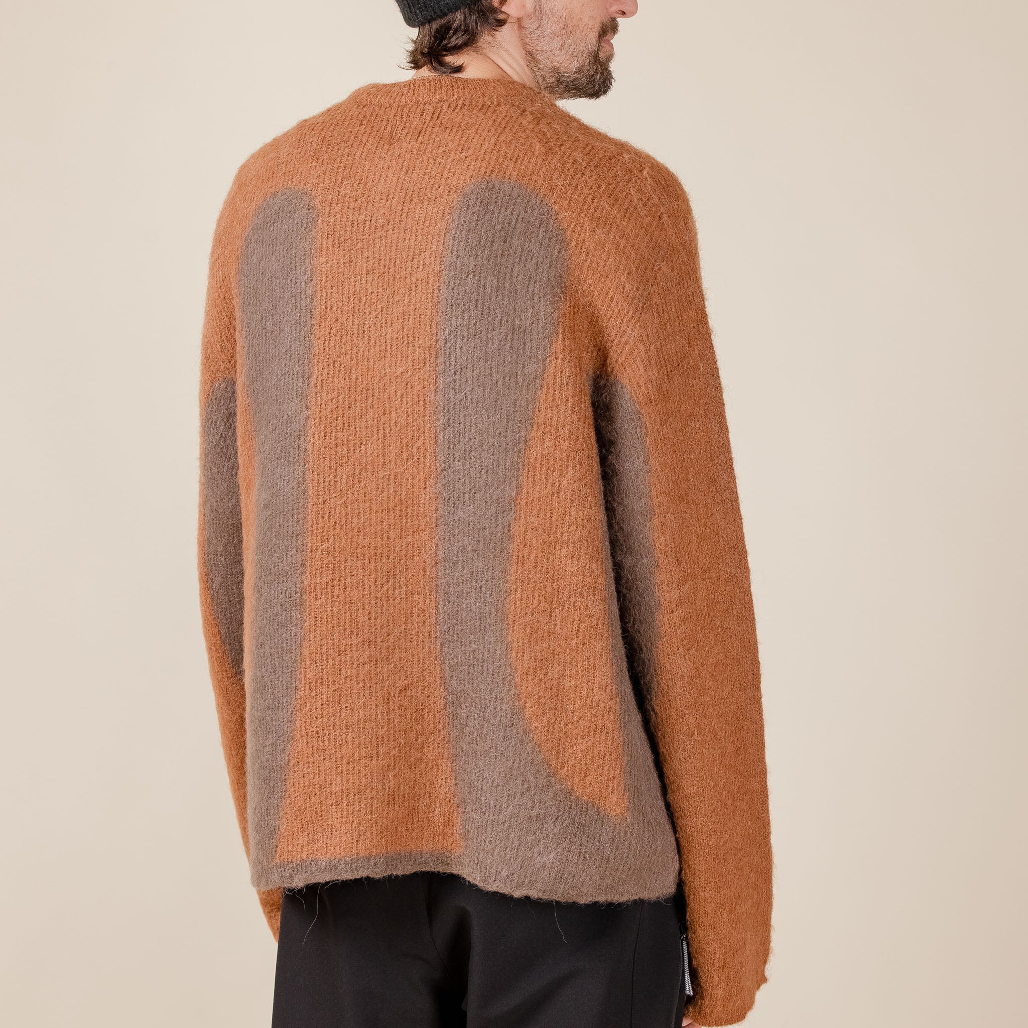 J.L-A.L - Liquid Alpaca Sweater - Grey / Brown