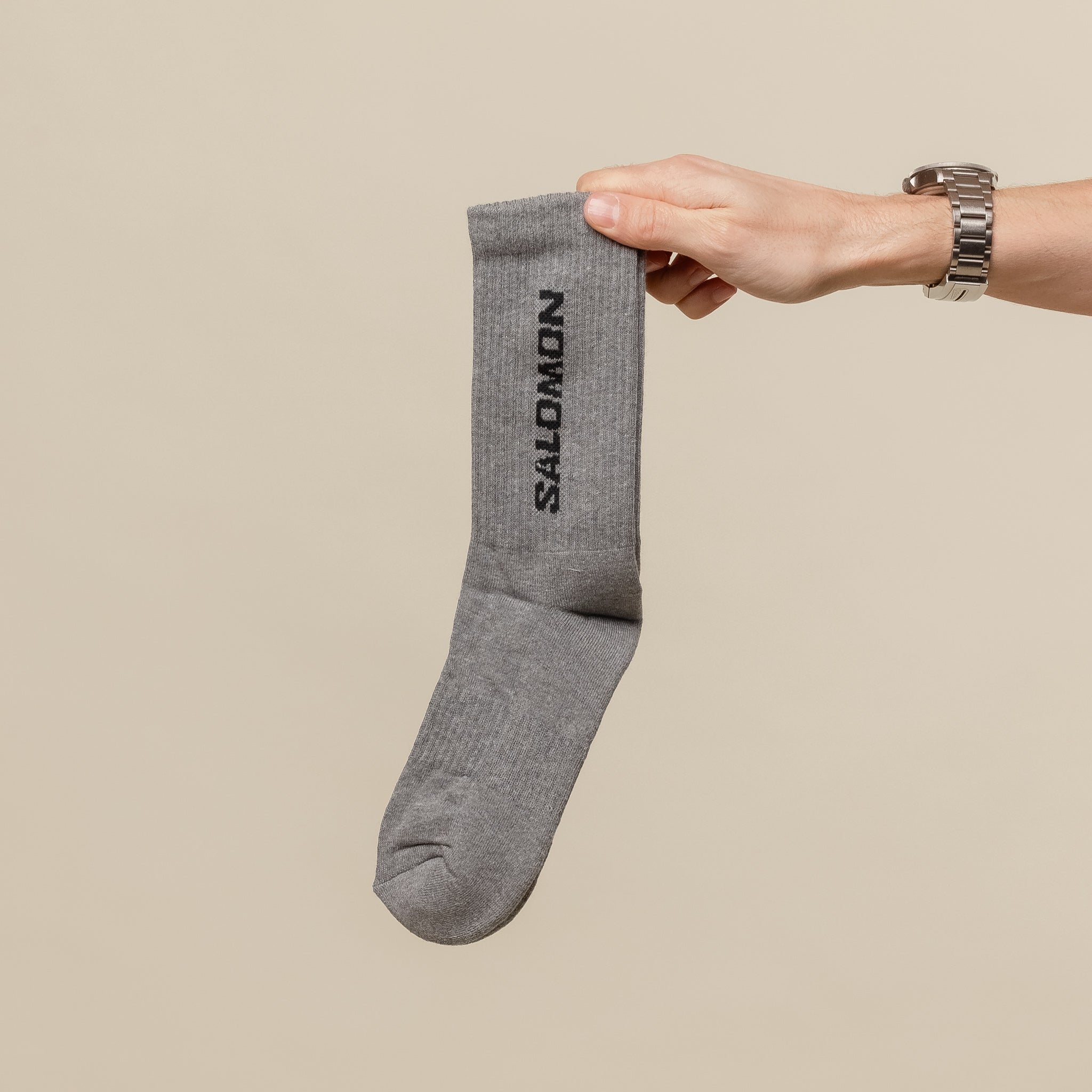 Salomon - Everyday Crew Sock 3 Pack - Black / White / Med Grey