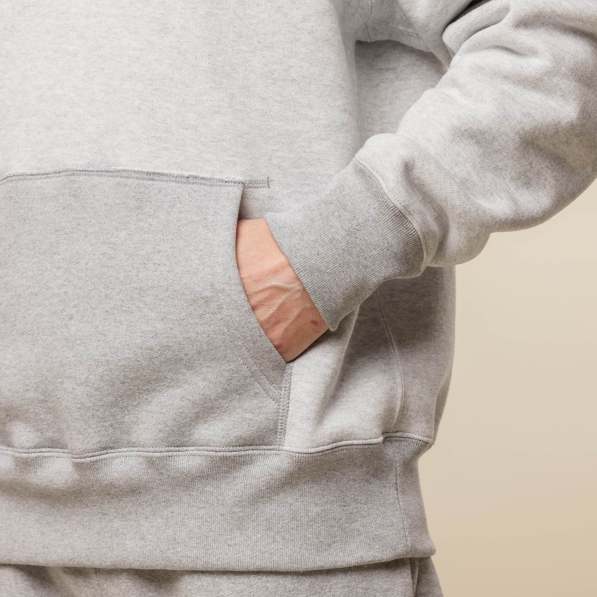 Cease - After Hood Sweatshirt - Ash Grey / Heather Grey