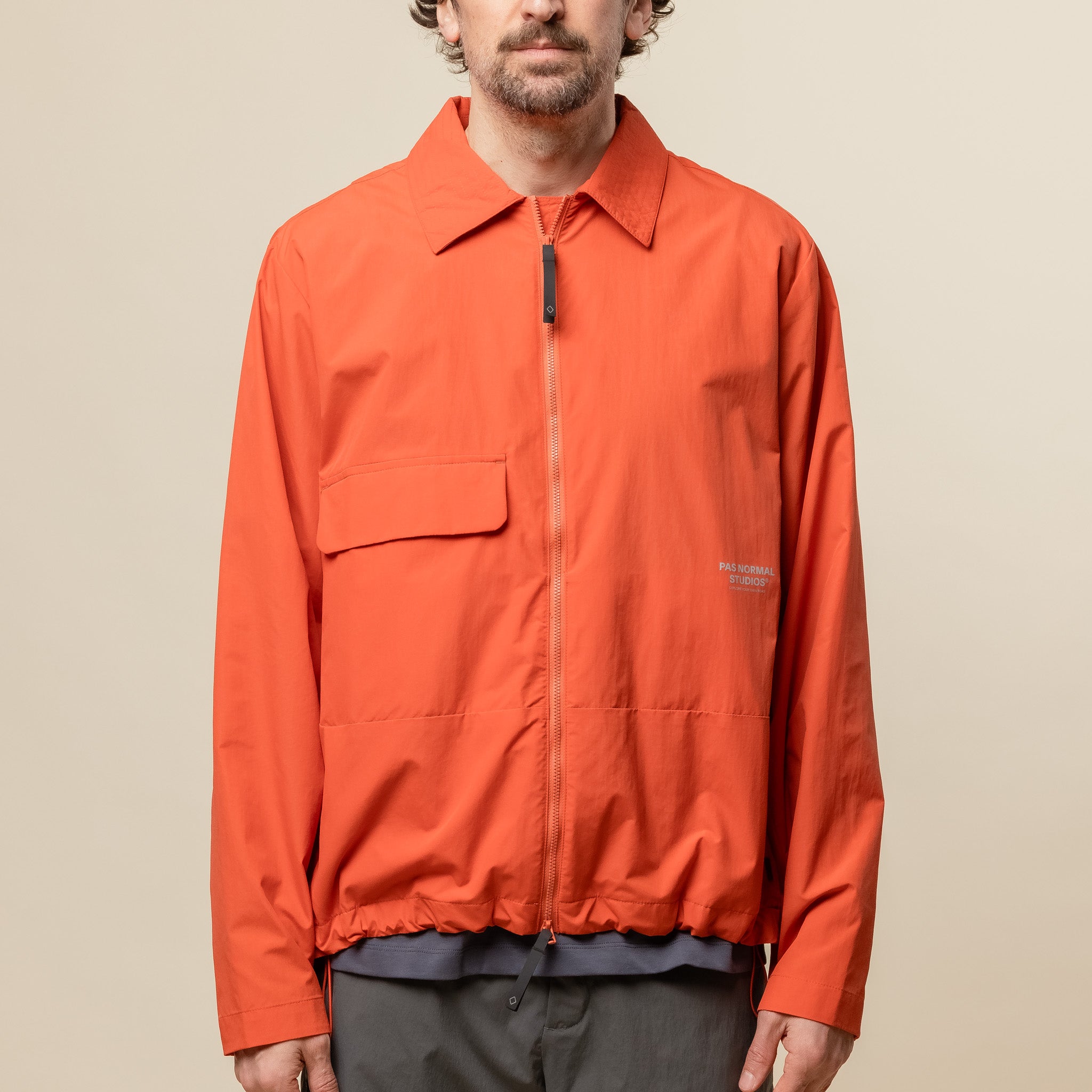 Pas Normal Studios - Off-Race Utility Jacket - Hibiscus Orange