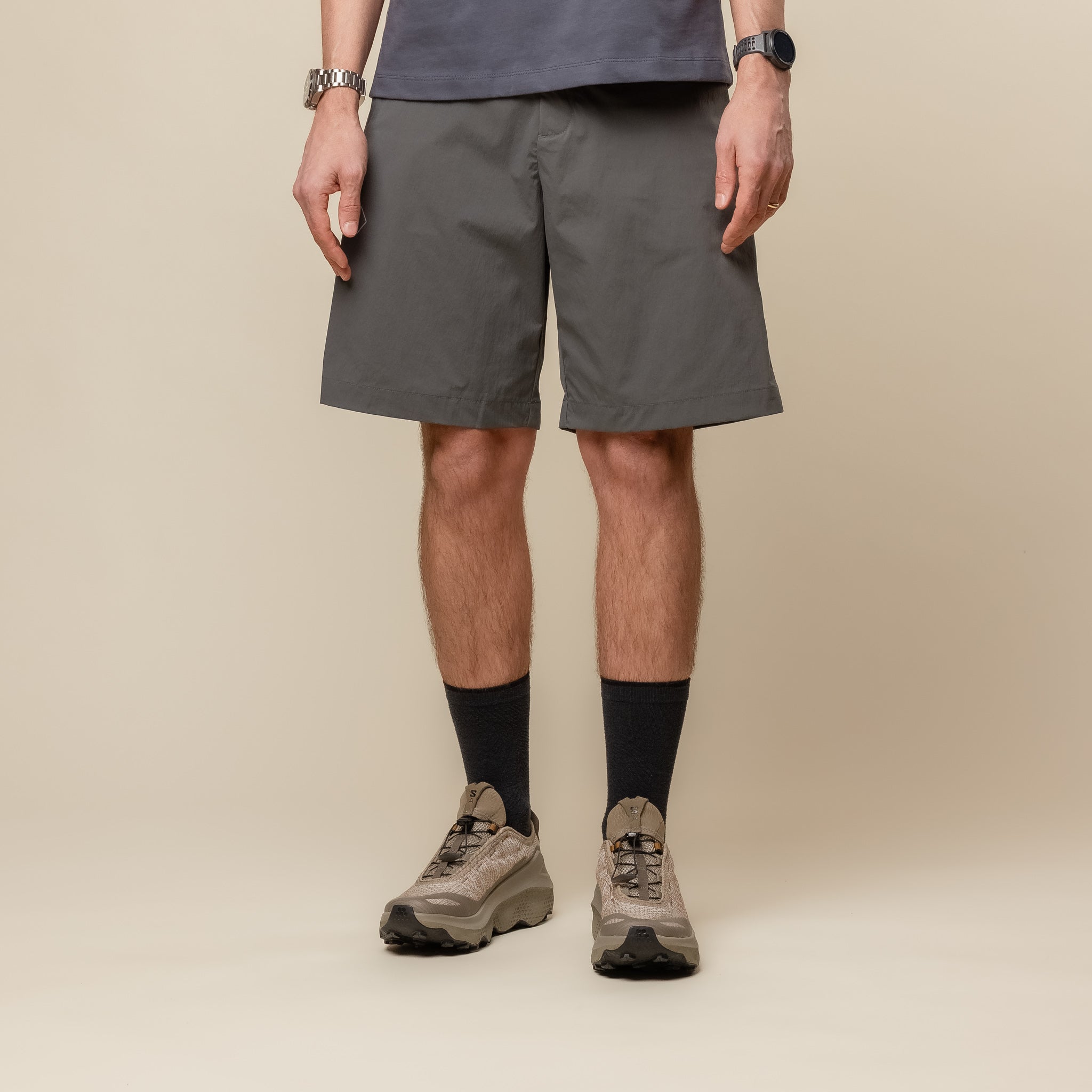 Pas Normal Studios - Off-Race Light Tech Shorts - Dark Grey