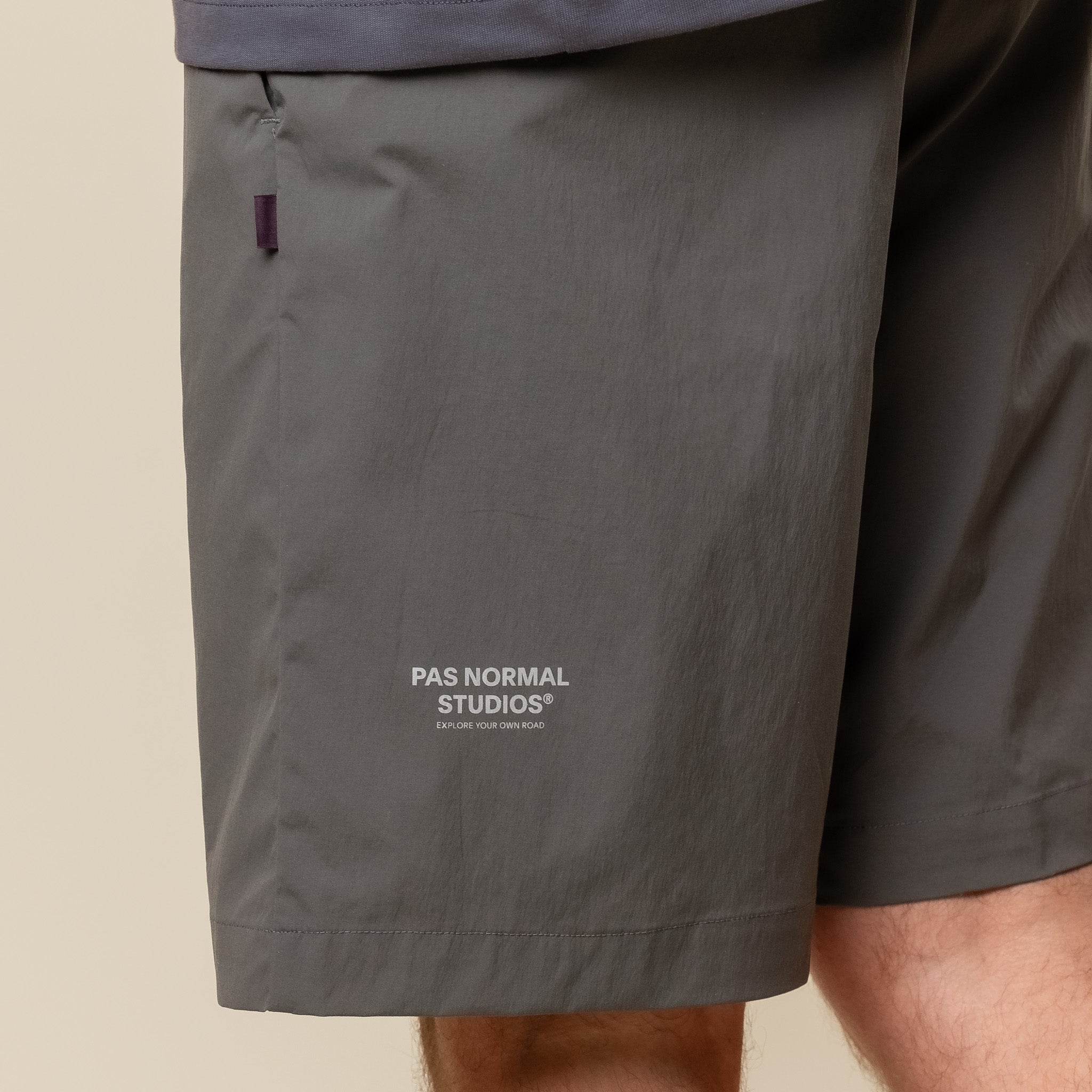 Pas Normal Studios - Off-Race Light Tech Shorts - Dark Grey