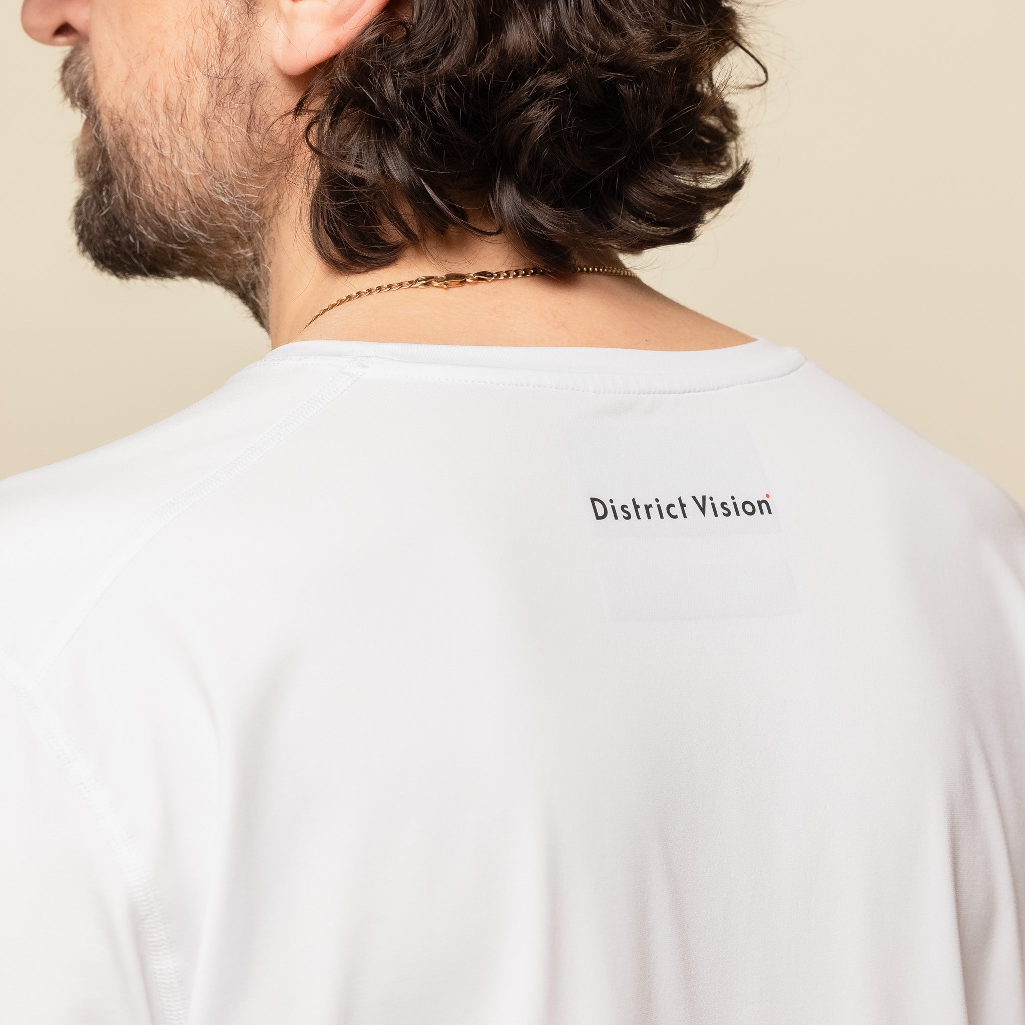 DV00023-B_White District Vision - Lightweight Long Sleeve T-Shirt - White