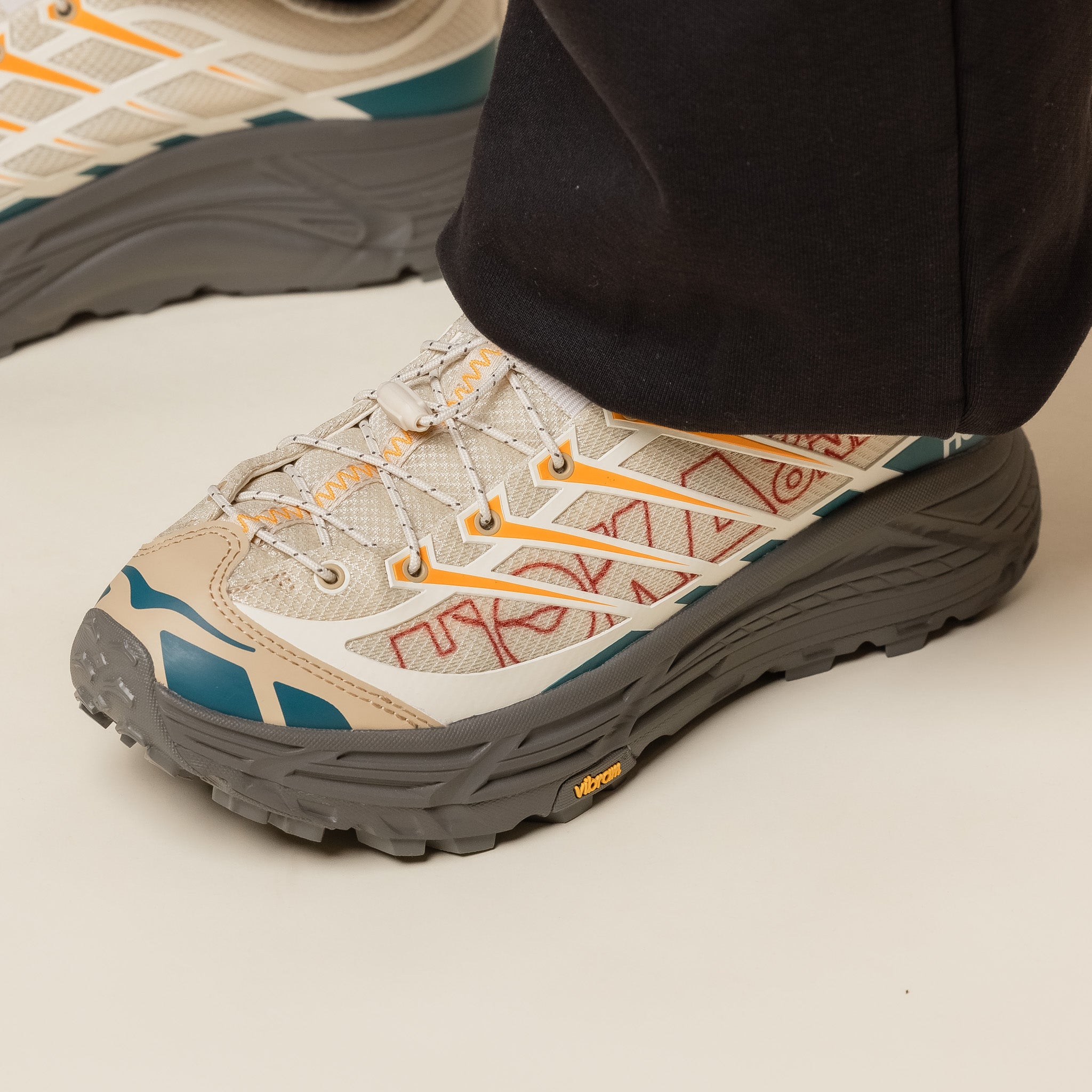 HOKA - Mafate Three2 Wordmark - Cream / Khaki