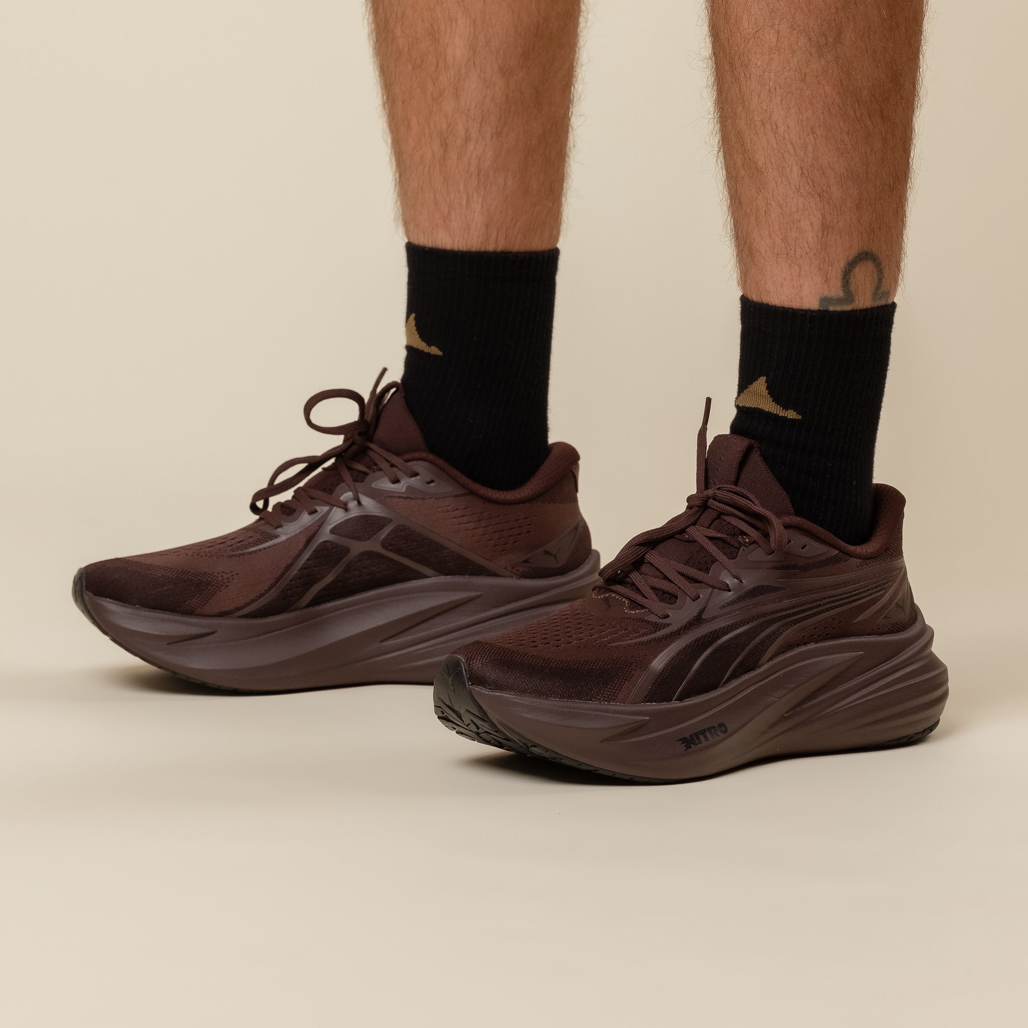 Puma - MagMax NITRO™ 2 Running Shoes - Chocolate Fondue/Puma Black